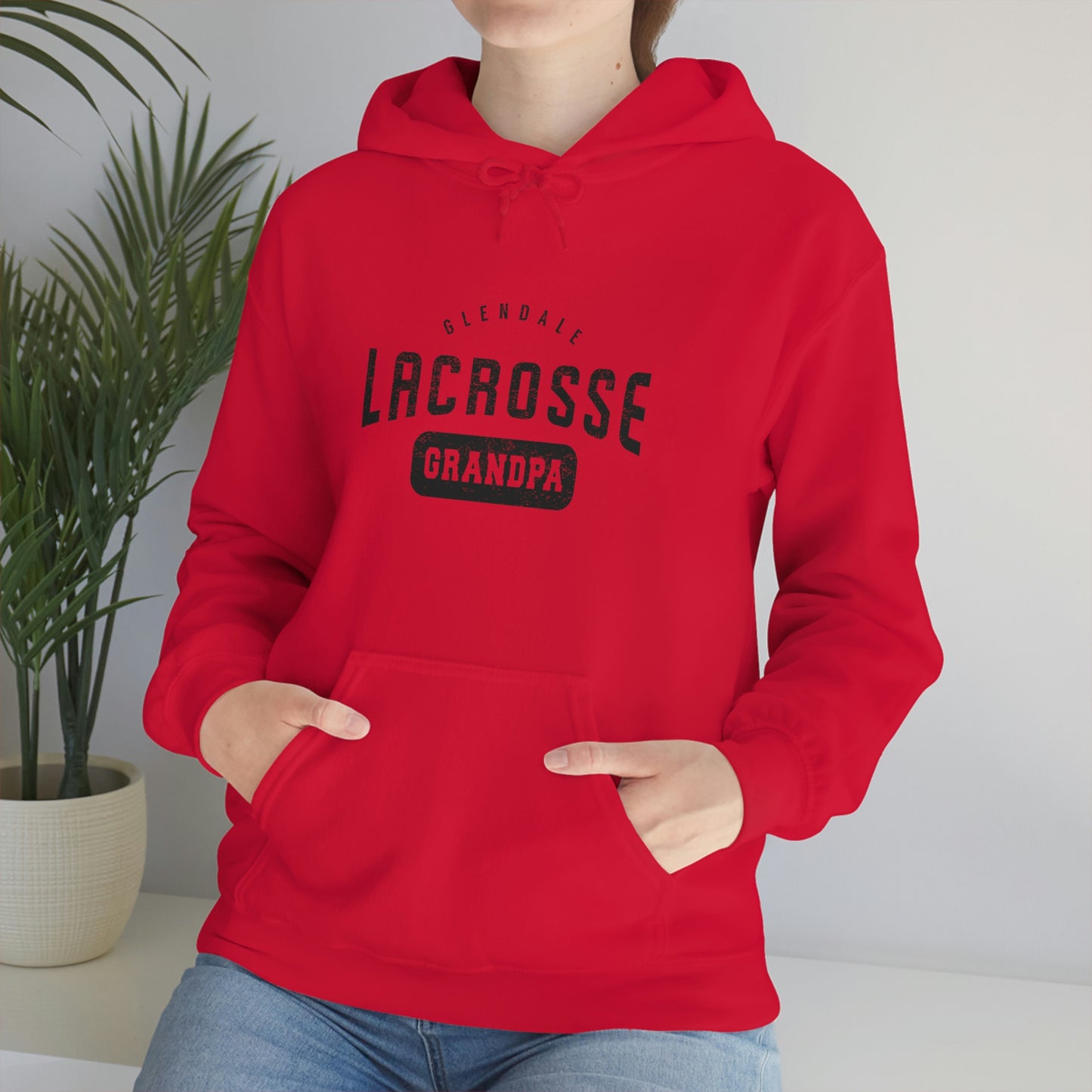 Adult Glendale HS Lacrosse Gildan Heavy Blend™ Hooded Sweatshirt - Grandpa
