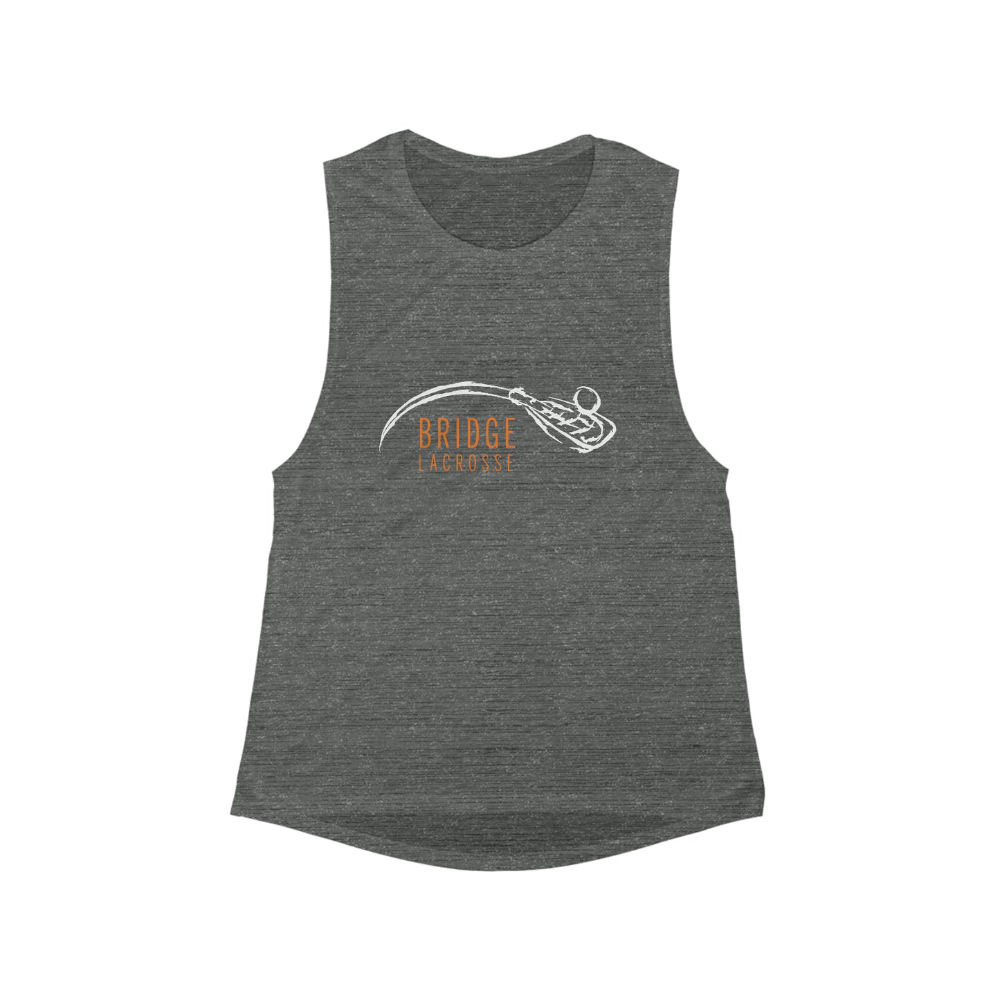 Women's Bridge Lacrosse Bella + Canvas Flowy Scoop Muscle Tank