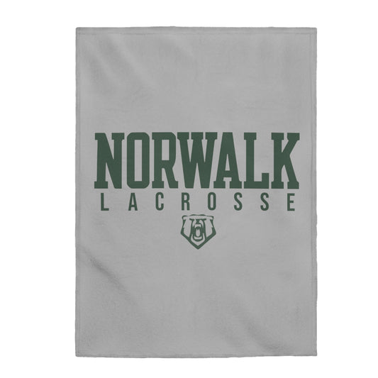 Norwalk Lacrosse Velveteen Plush Blanket