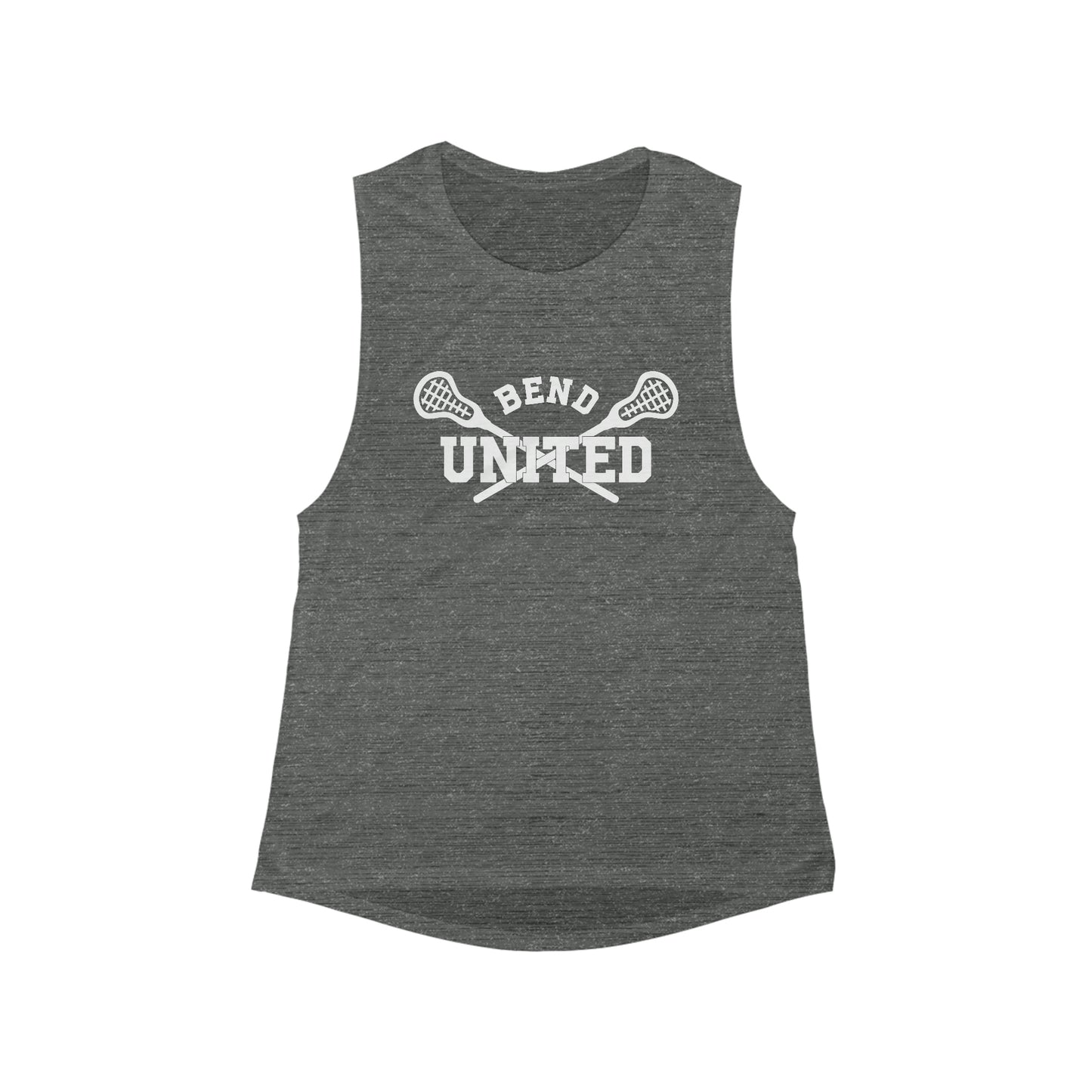 Women's Bend United Lacrosse Bella + Canvas Flowy Scoop Muscle Tank