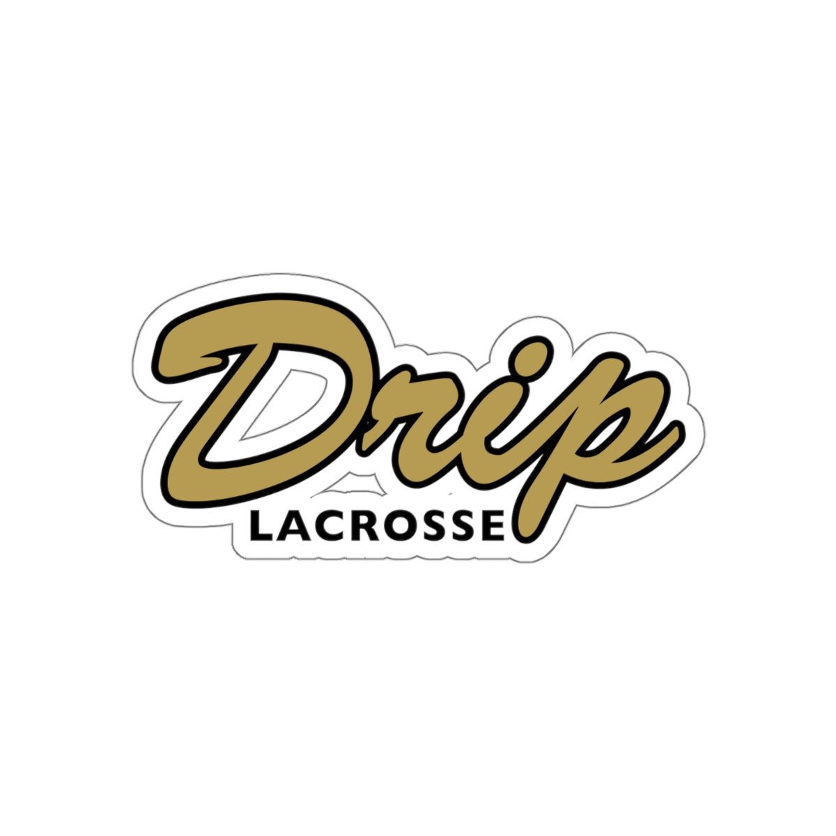 Drip Lacrosse Die-Cut Sticker