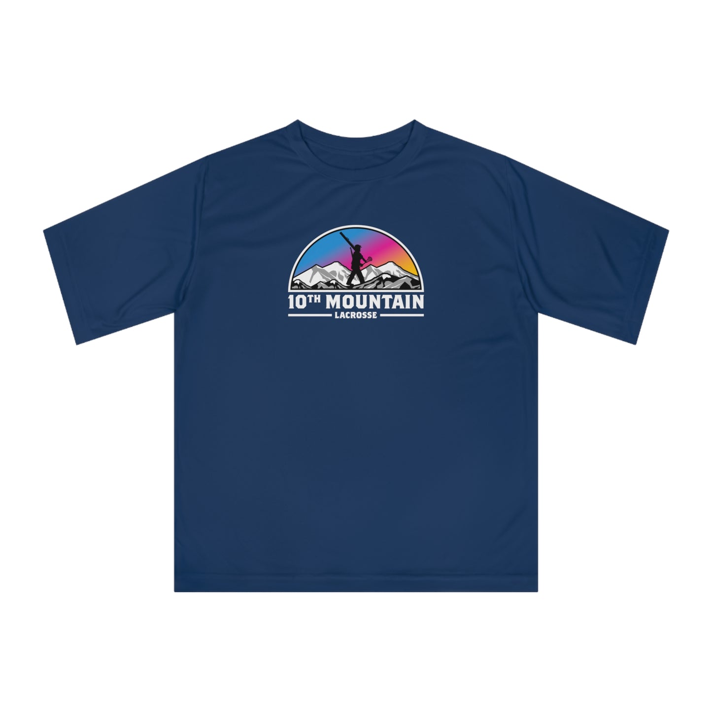 Adult 10th Mountain Lacrosse Team 365 Performance T-shirt