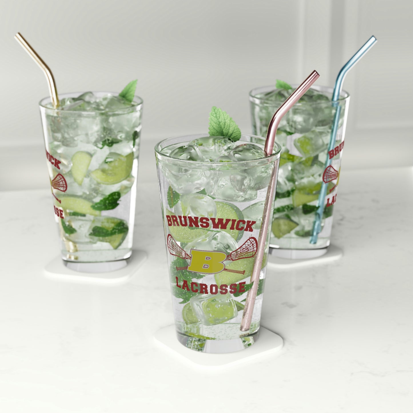 BJR Athletics Pint Glass