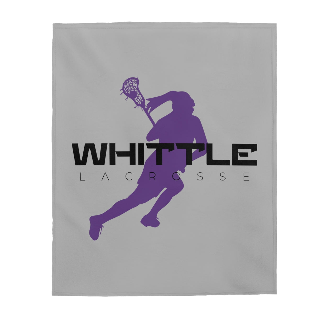 Whittle Lacrosse Velveteen Plush Blanket