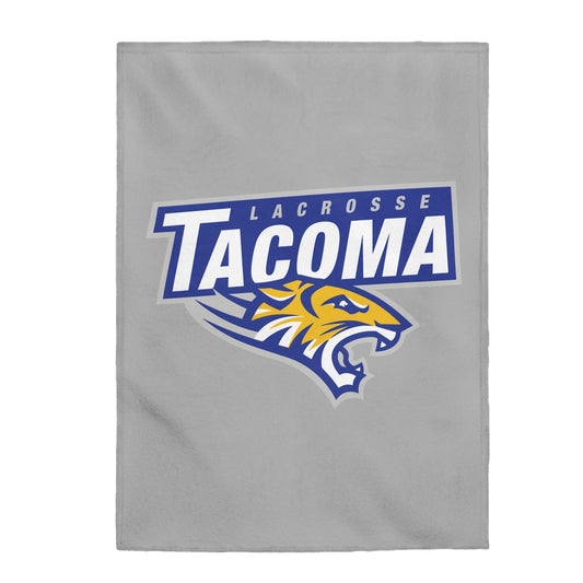Tacoma Tigers Lacrosse Velveteen Plush Blanket