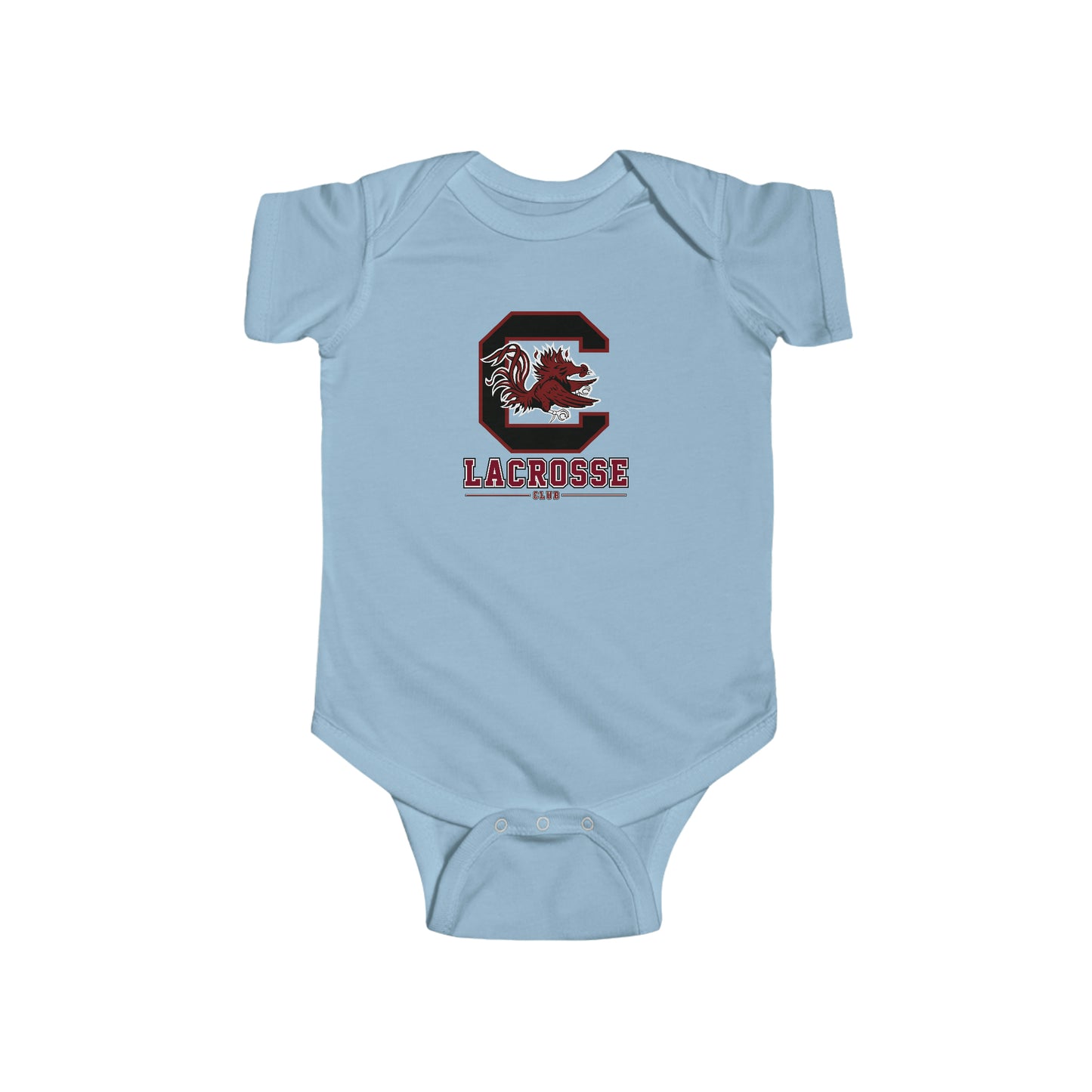 Infant Gamecocks Lacrosse Rabbit Skins Onesie