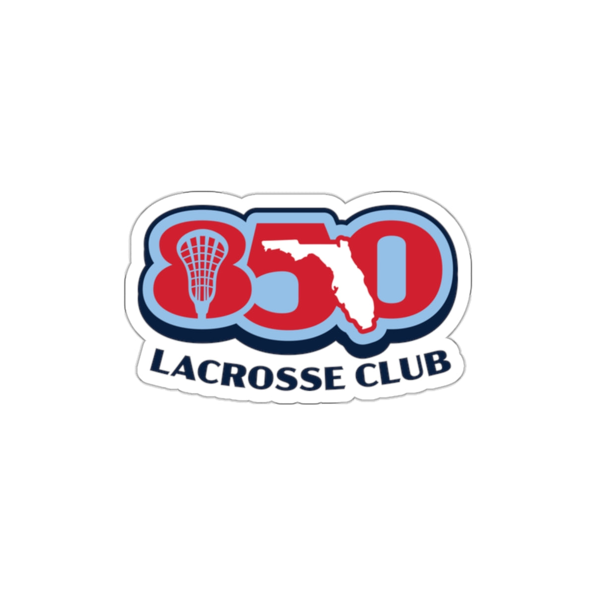 850 Lacrosse Die-Cut Sticker