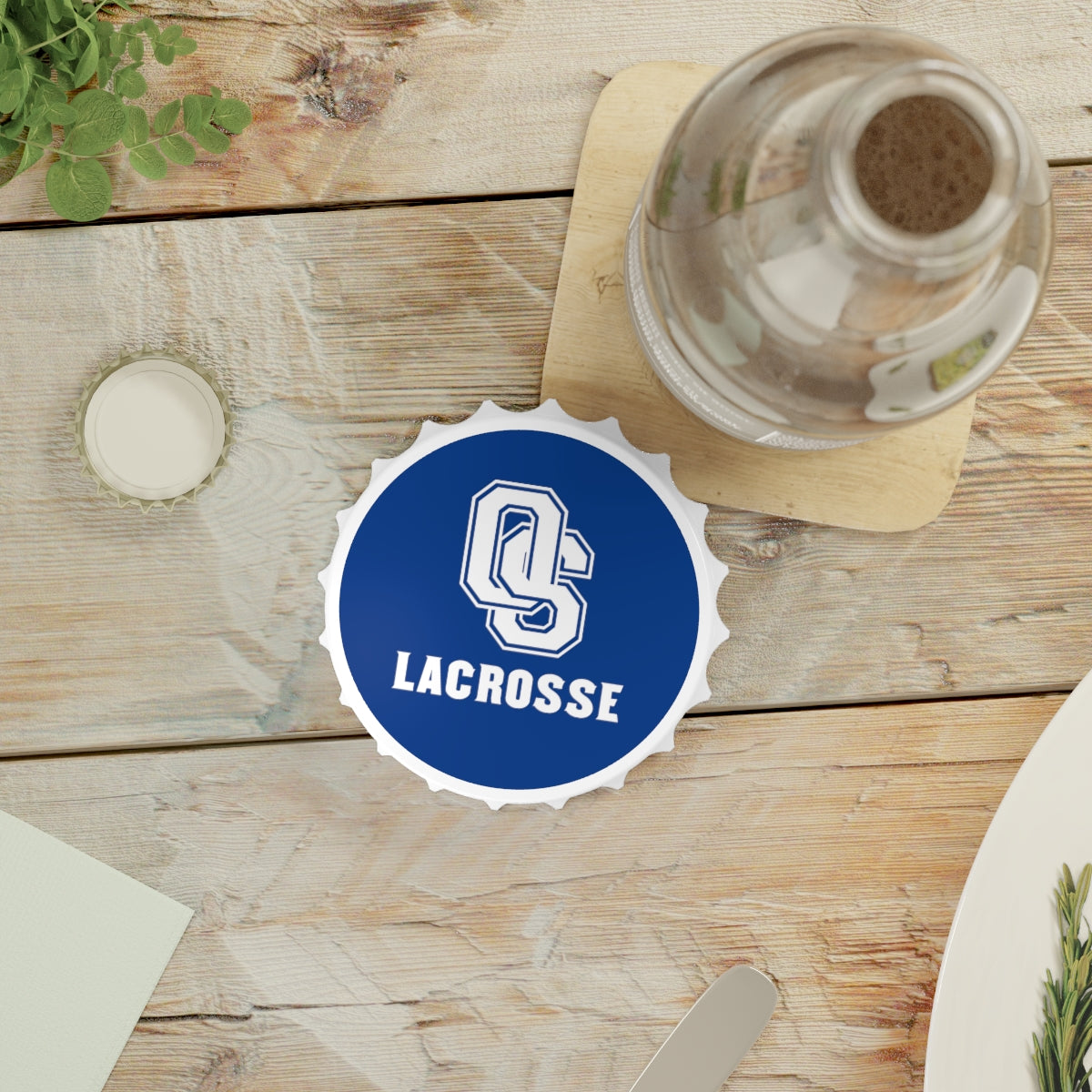Old Saybrook Lacrosse Bottle Opener