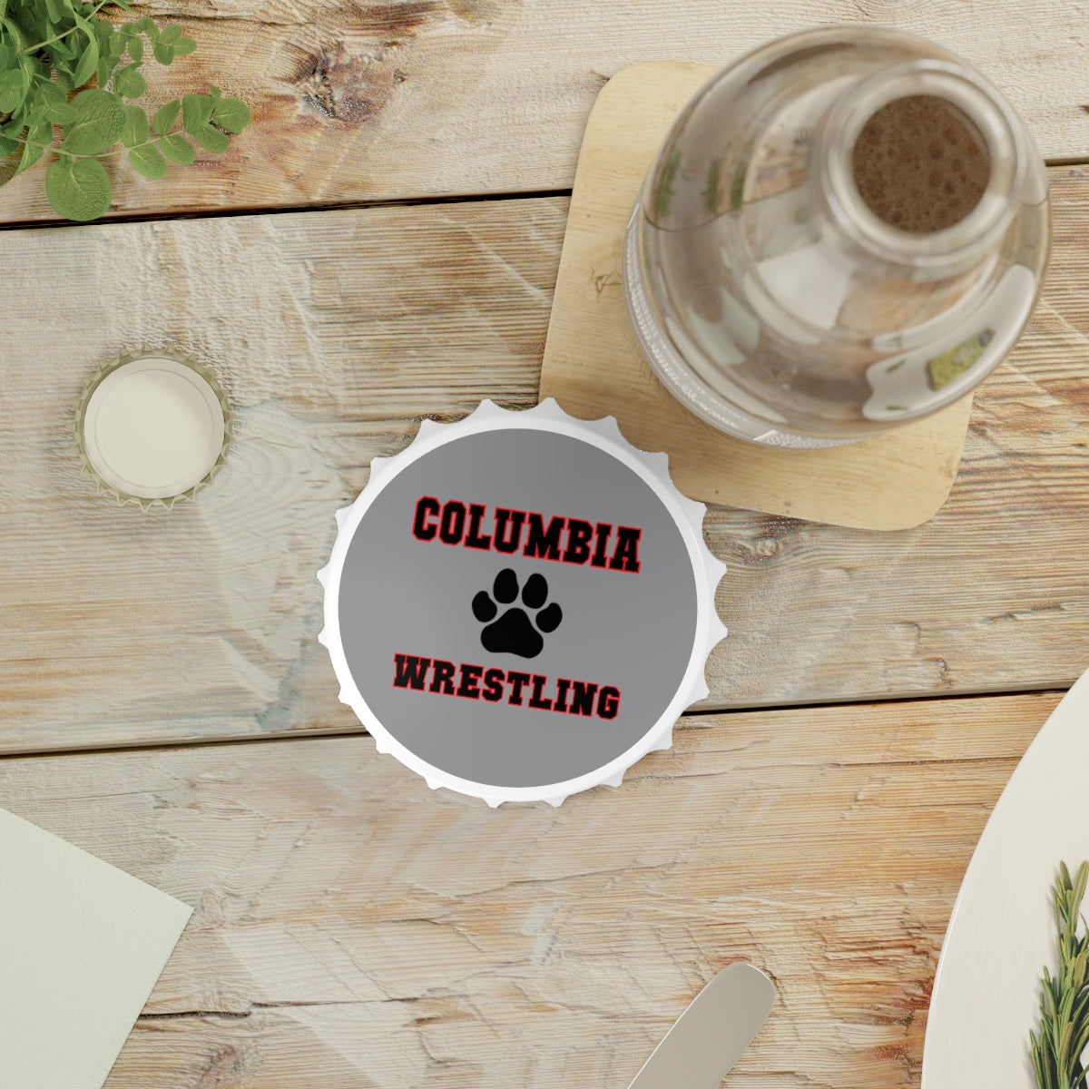 Columbia Wrestling Bottle Opener