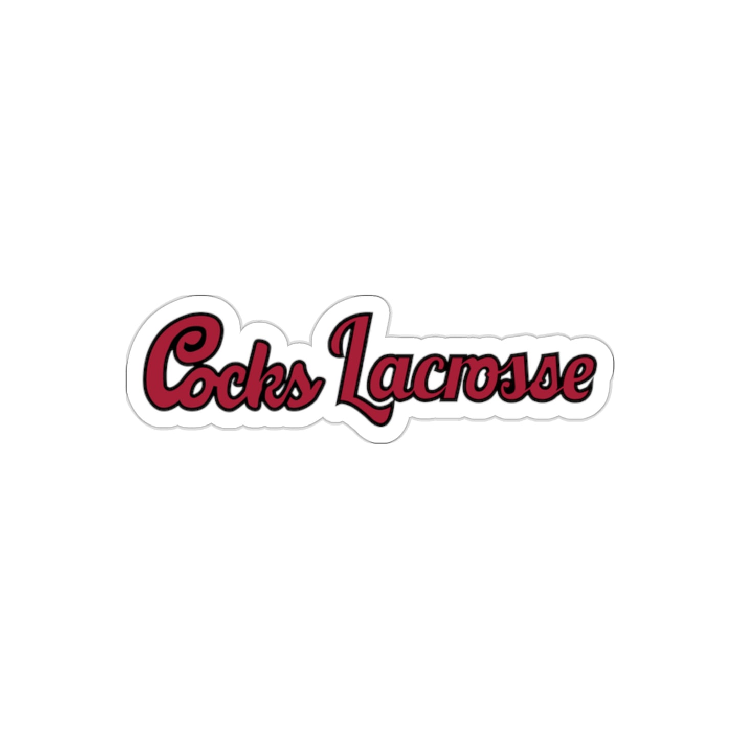 Gamecocks Lacrosse Die-Cut Stickers
