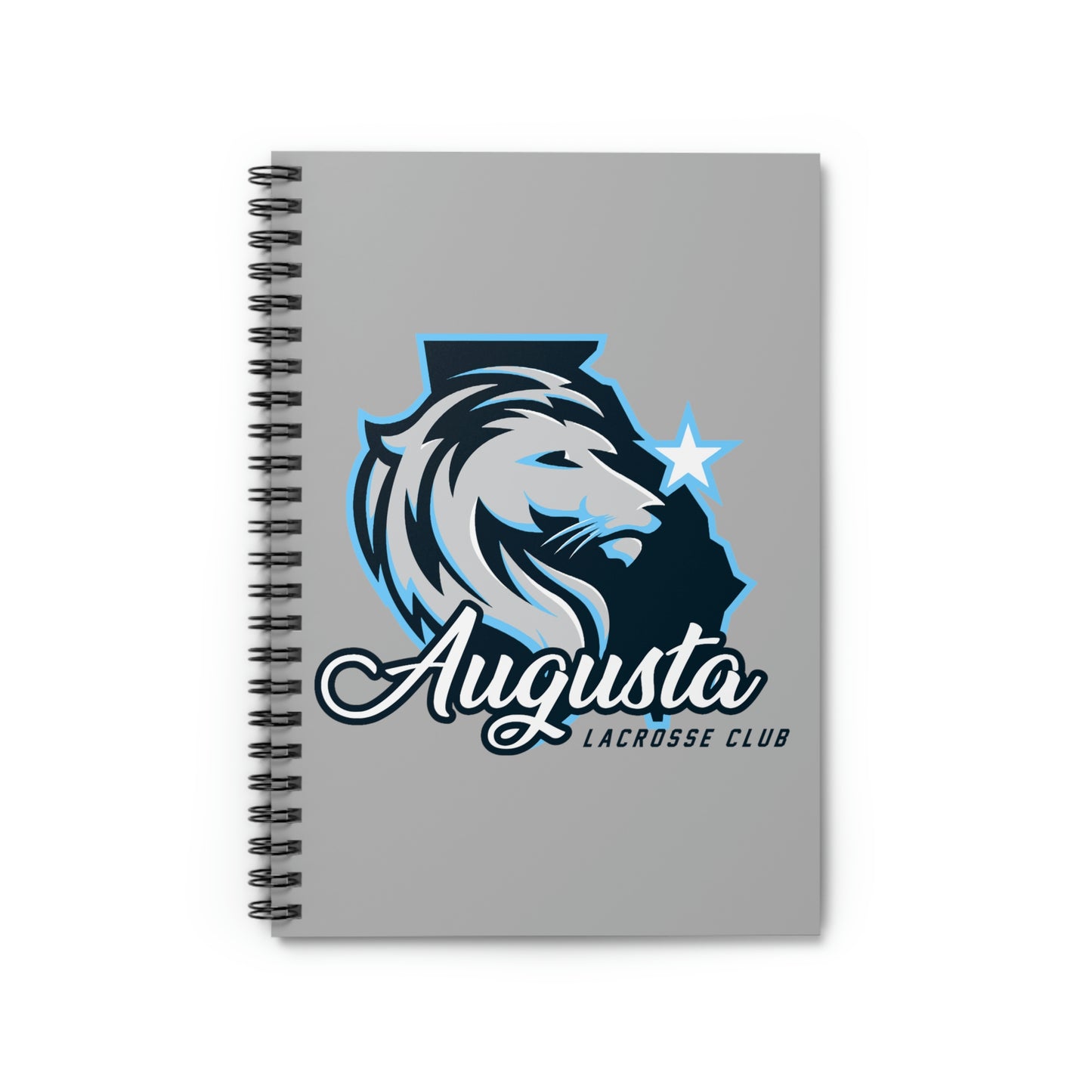 Augusta Lacrosse Spiral Notebook - Ruled Line (8" x 6")