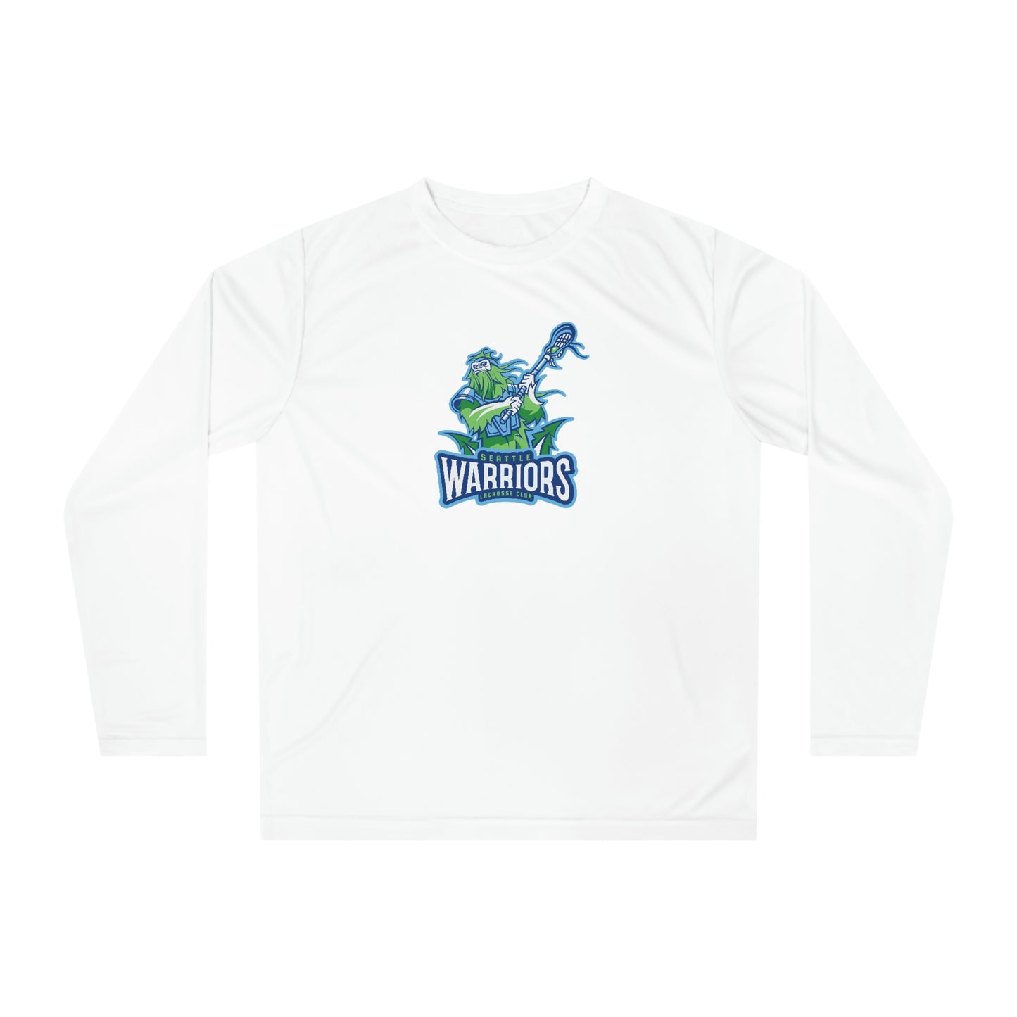 Adult Seattle Warriors Lacrosse Performance Long Sleeve Shirt