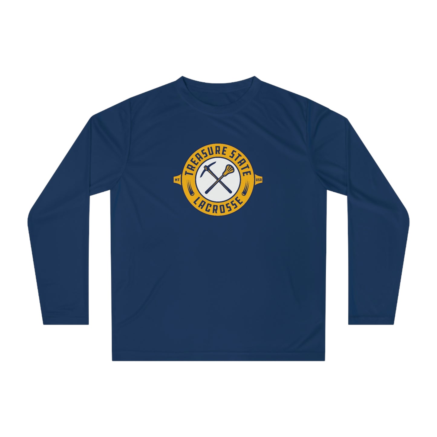 Adult Treasure State Lacrosse 365 Performance Long Sleeve Shirt