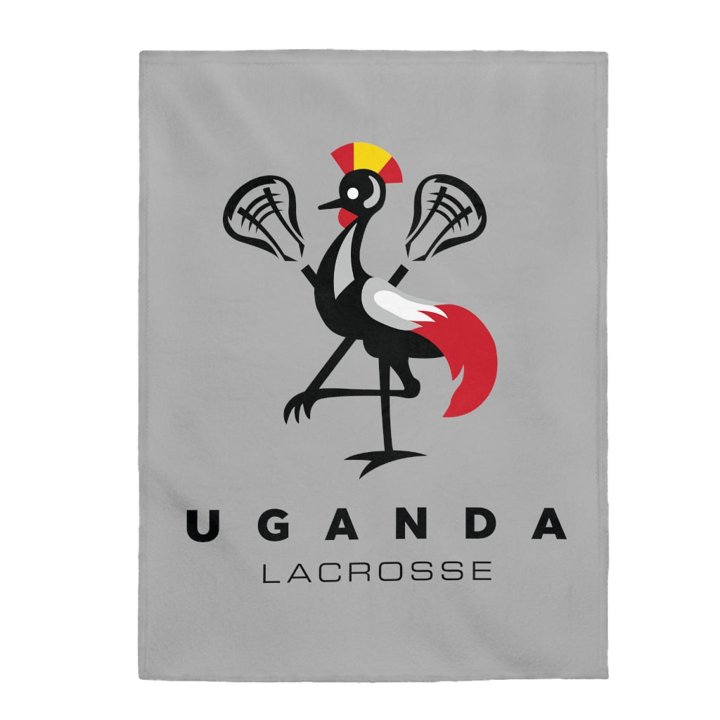 Uganda Lacrosse Velveteen Plush Blanket