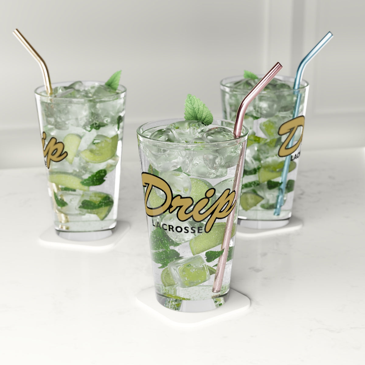 Drip Lacrosse Pint Glass