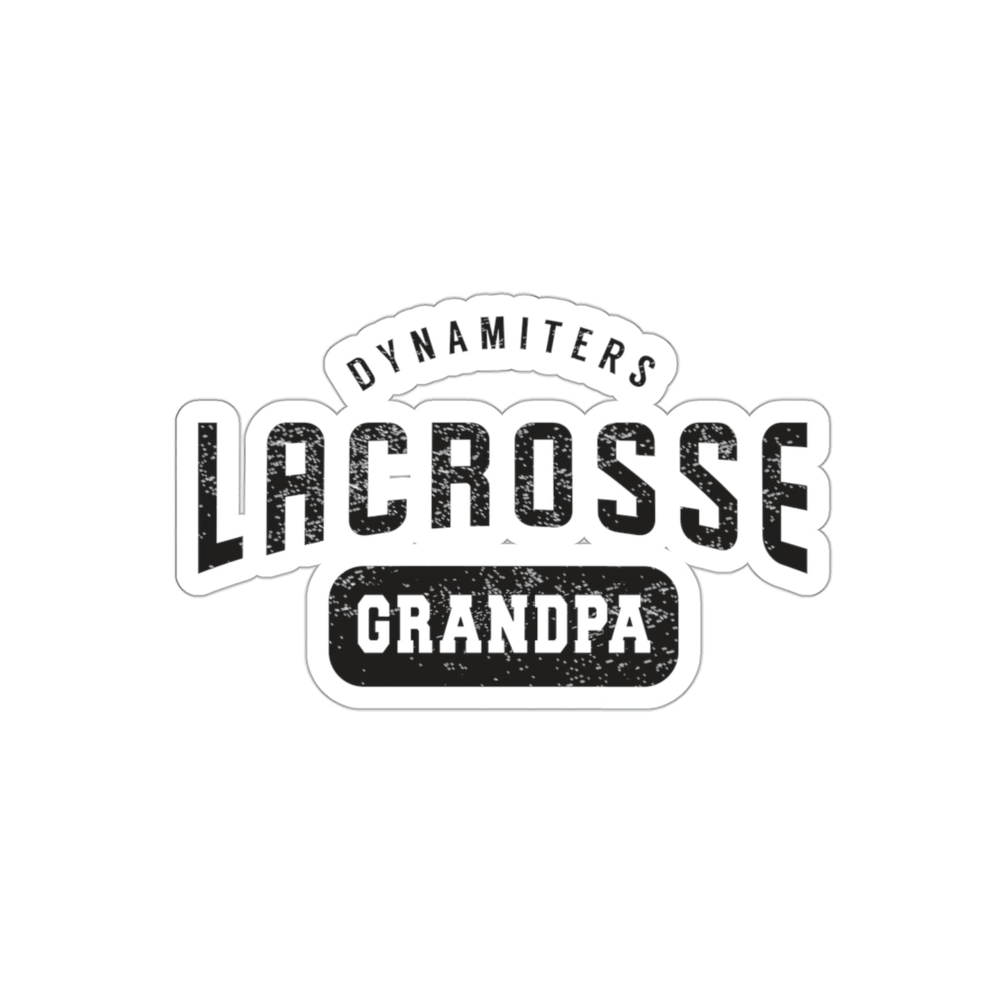 Glendale HS Lacrosse Die-Cut Stickers - Grandpa