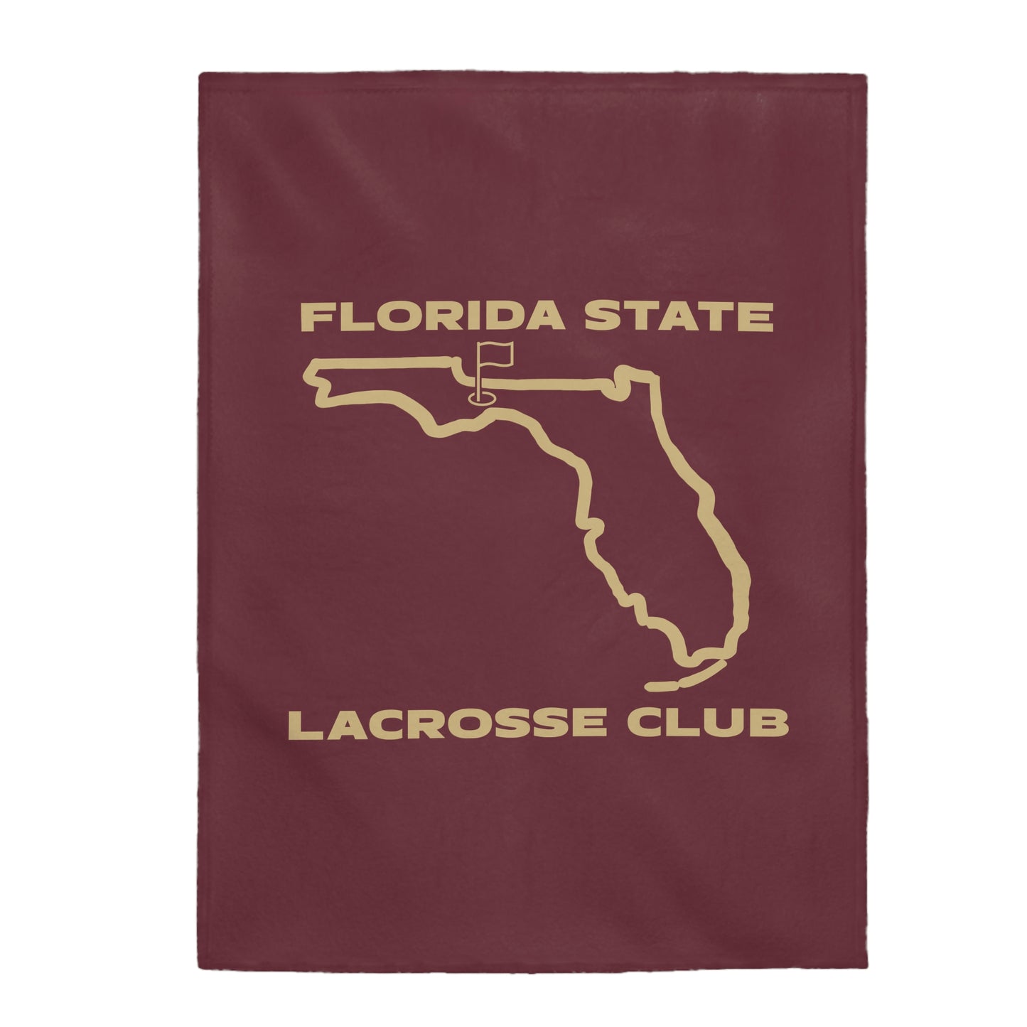 FSU Lacrosse Velveteen Plush Blanket