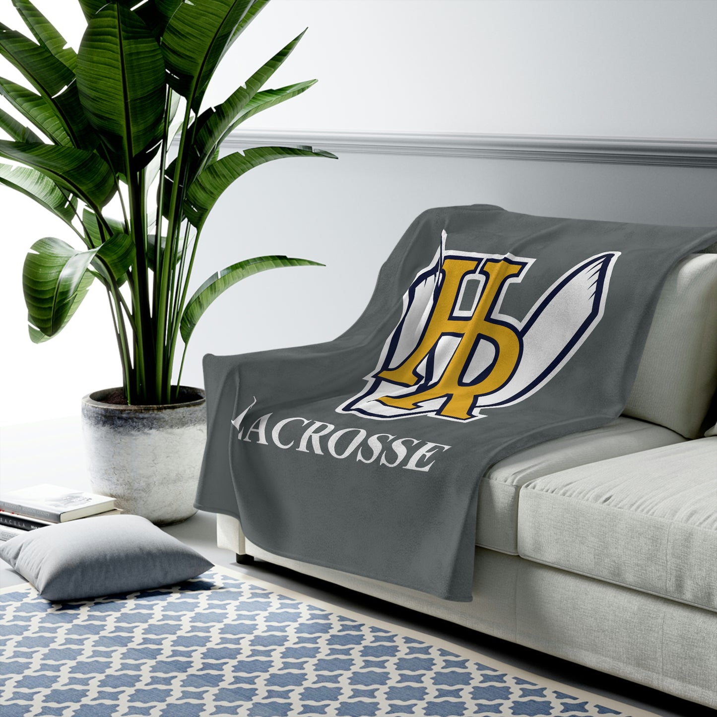 HRV Lacrosse Velveteen Plush Blanket