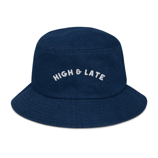 Denim bucket hat
