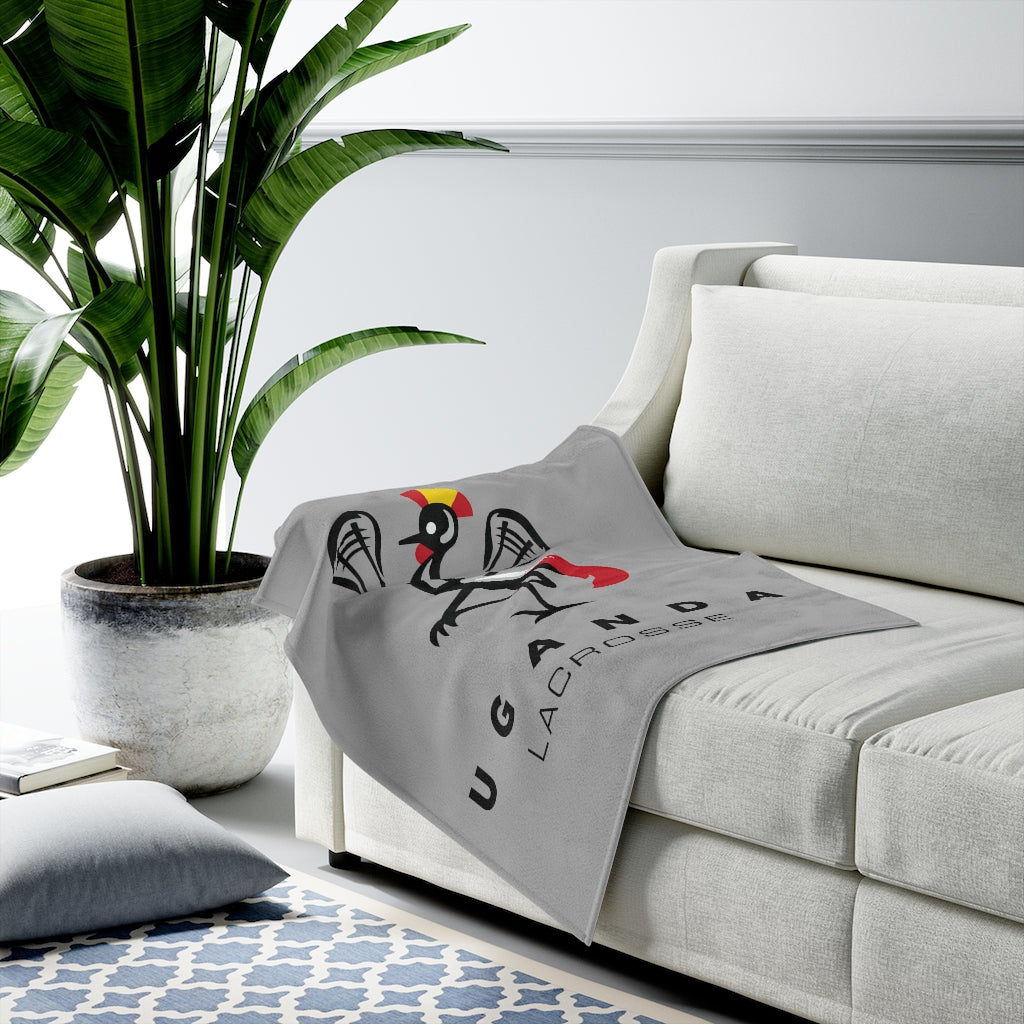 Uganda Lacrosse Velveteen Plush Blanket