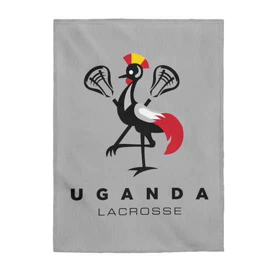 Uganda Lacrosse Velveteen Plush Blanket