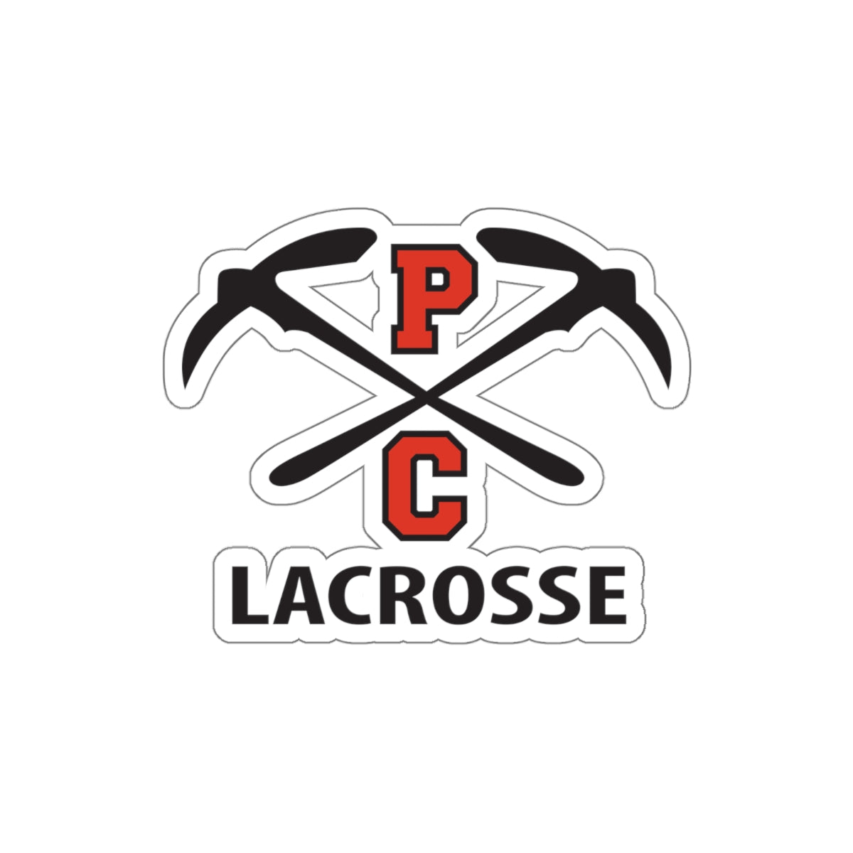 PCHS Boys Lacrosse Die-Cut Stickers