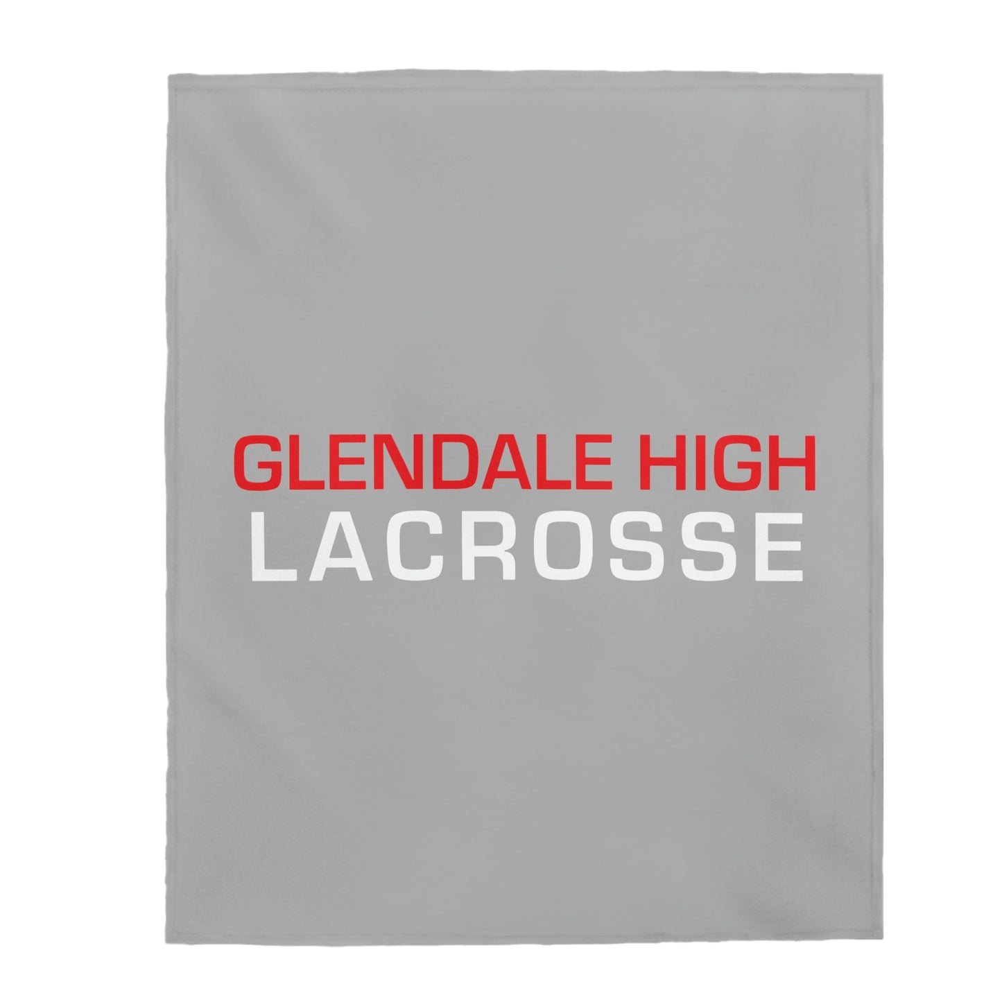 Glendale HS Lacrosse Velveteen Plush Blanket