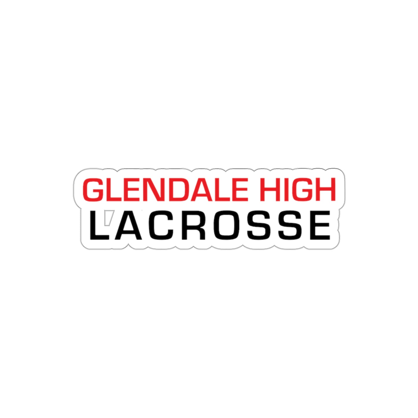 Glendale HS Lacrosse Die-Cut Stickers