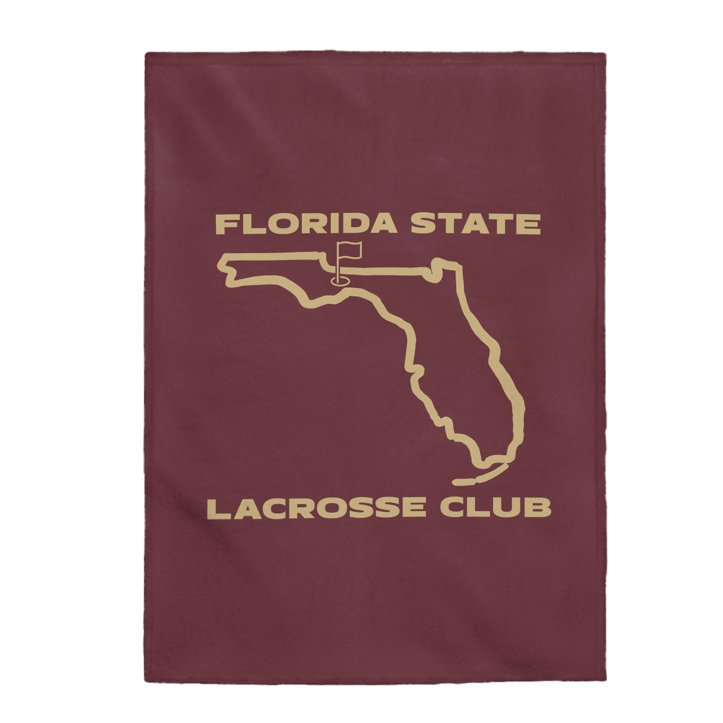 FSU Lacrosse Velveteen Plush Blanket