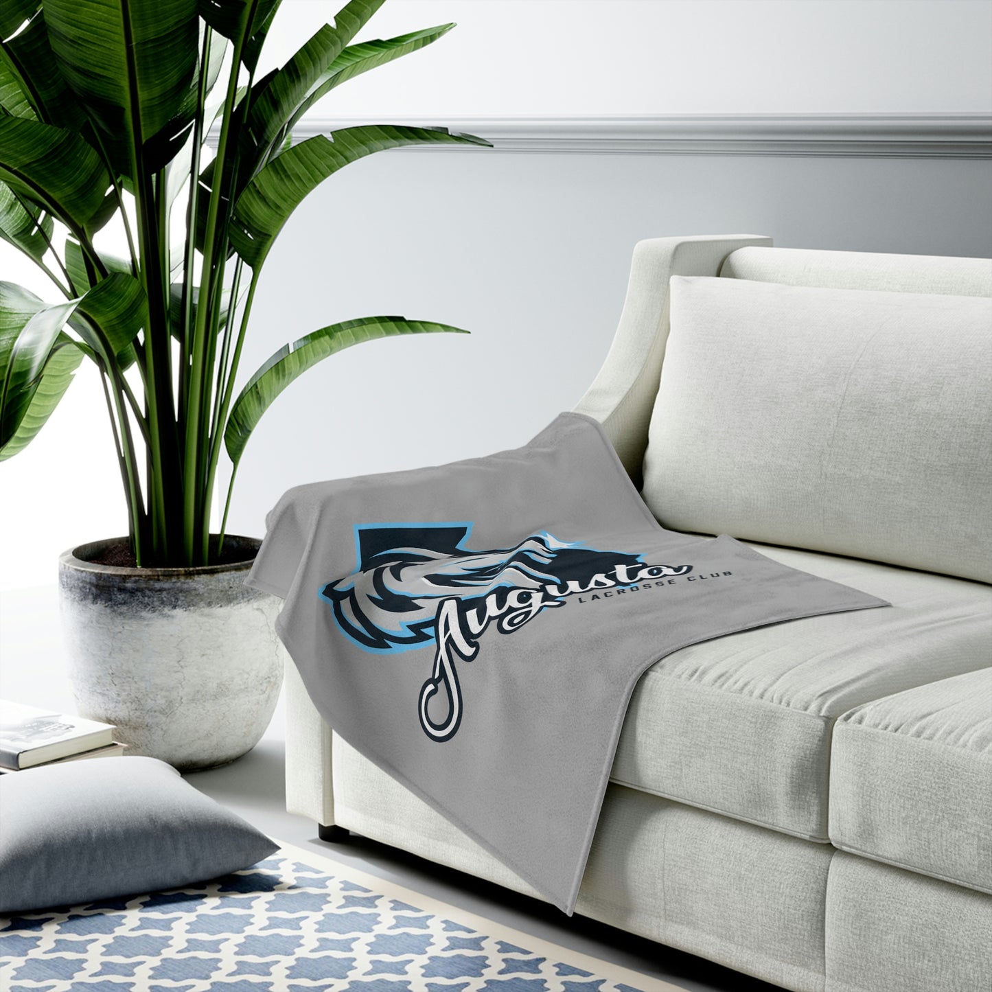 Augusta Lacrosse Velveteen Plush Blanket