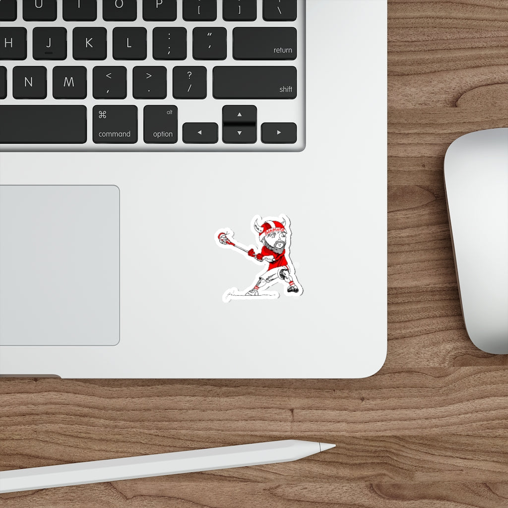 Danish Lacrosse Die-Cut Stickers