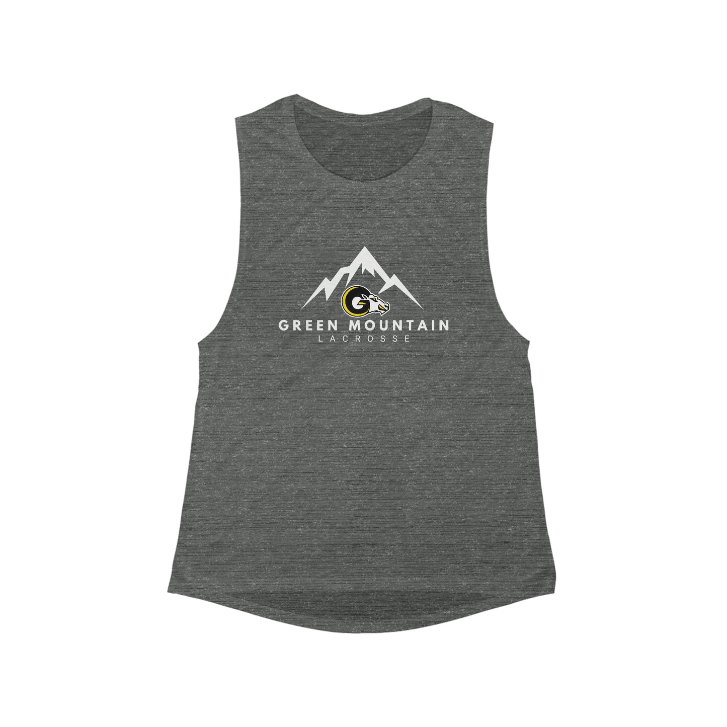 Women's Green Mountain Lacrosse Bella + Canvas Flowy Scoop Muscle Tank