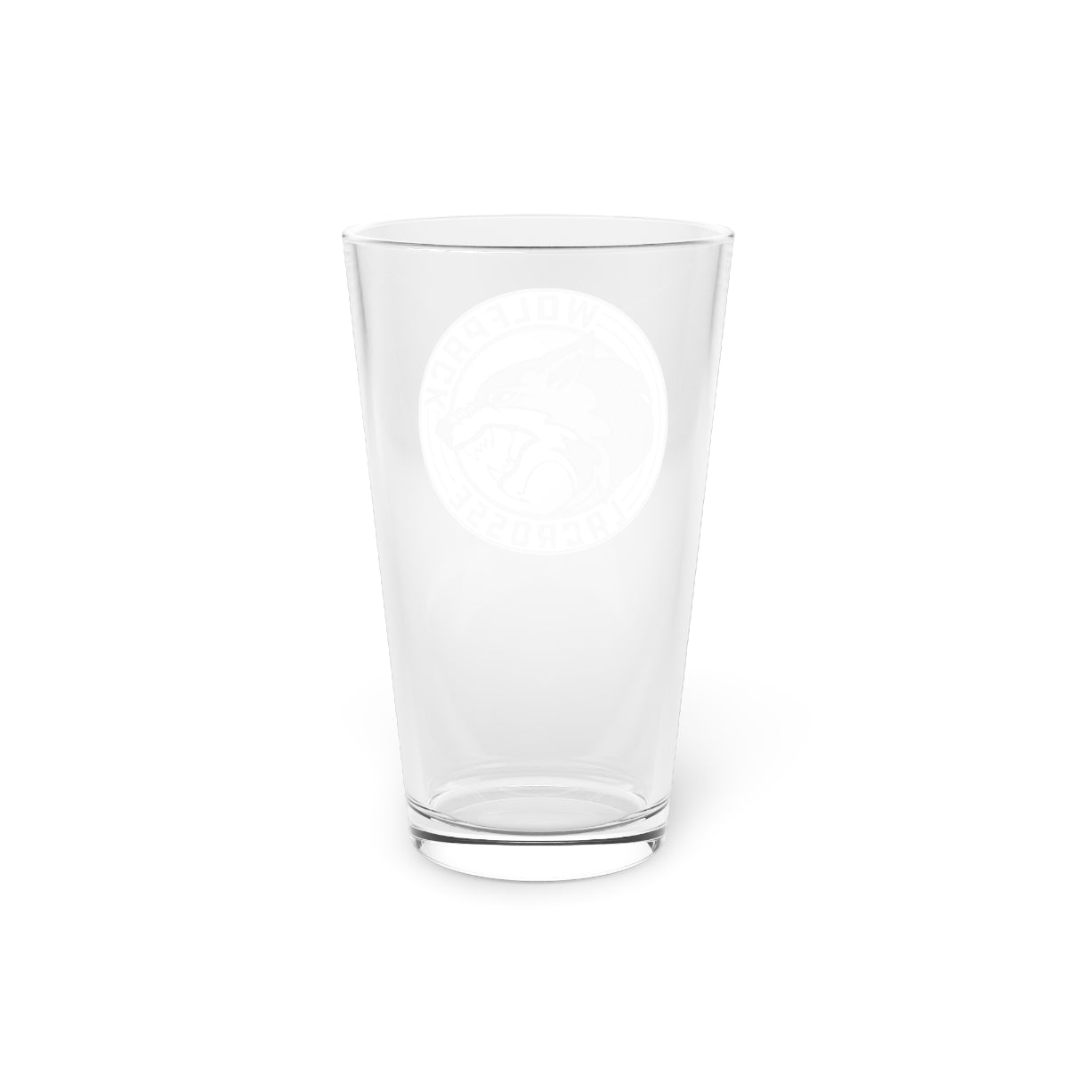 Wolfpack Lacrosse Pint Glass