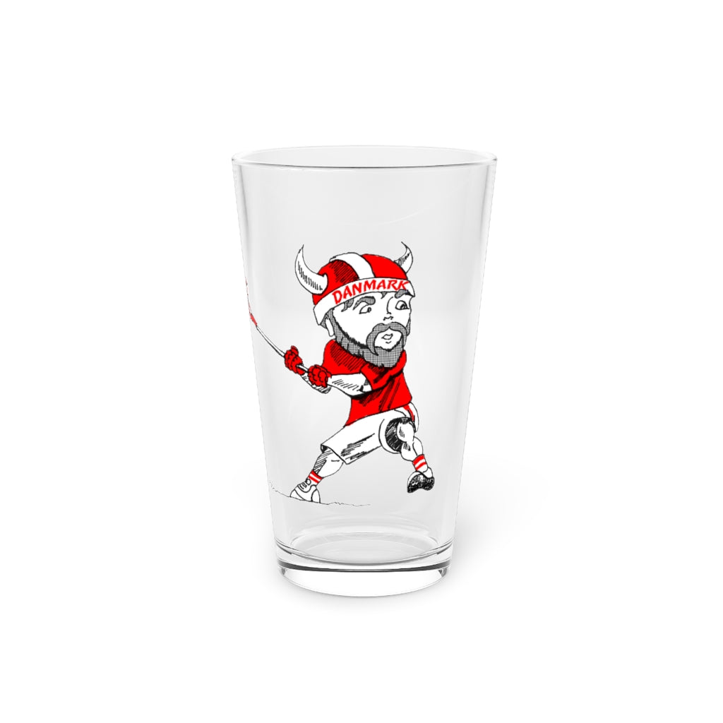 Danish Lacrosse Pint Glass - 16oz