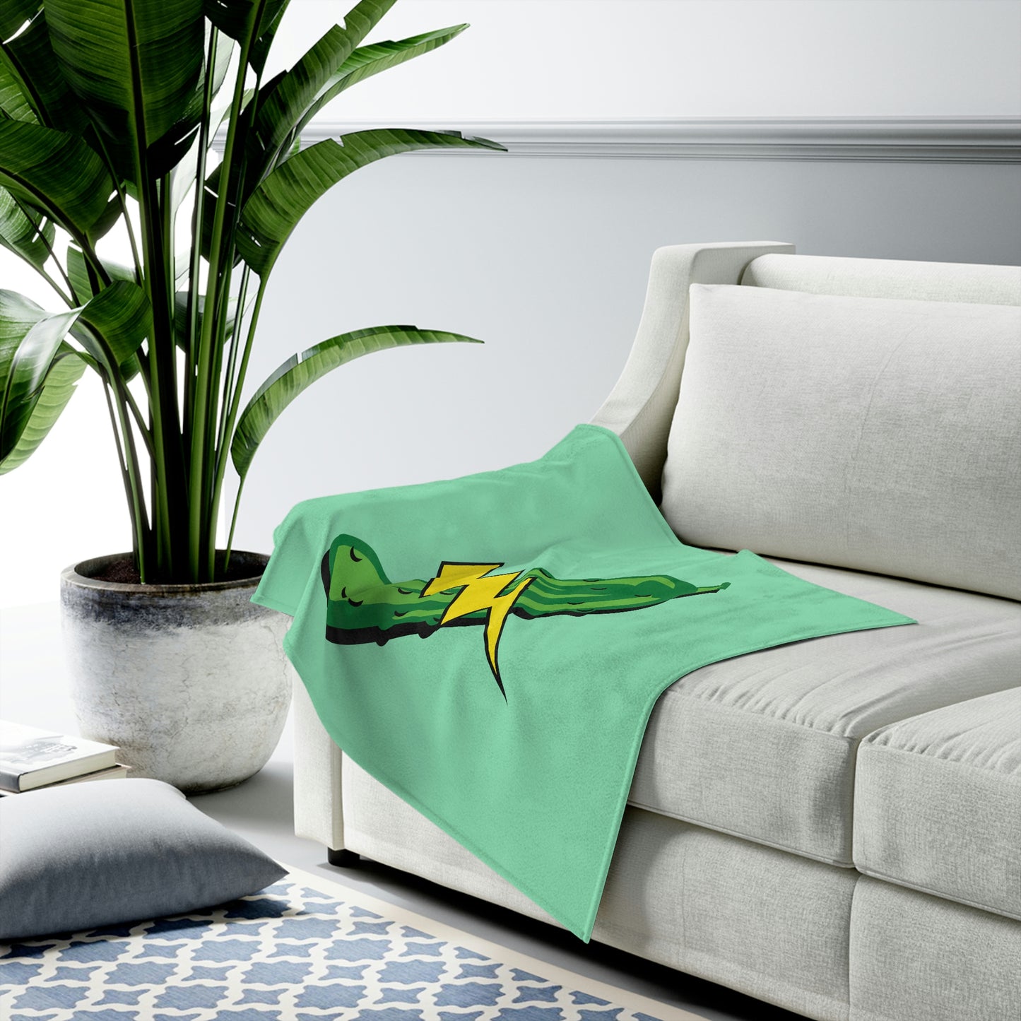 Electric Pickle Experience Velveteen Plush Blanket