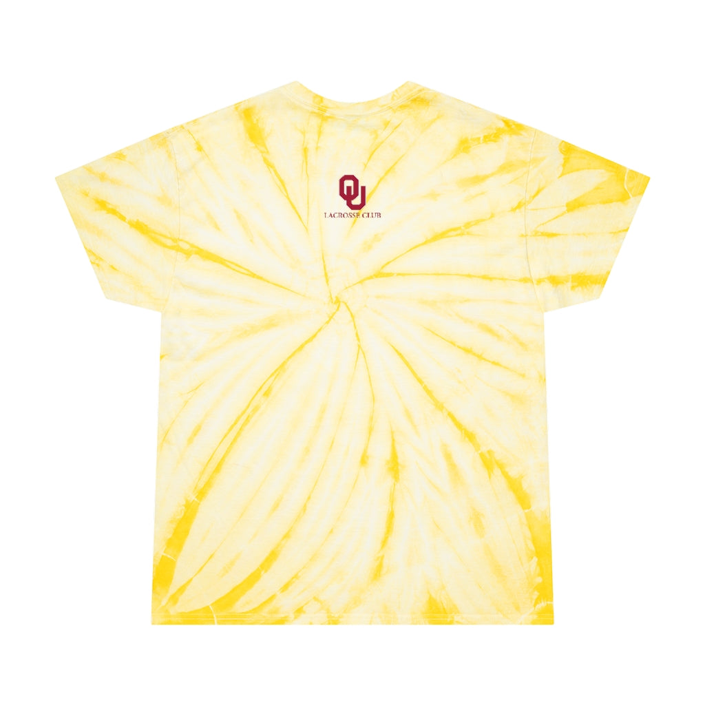 Adult Oklahoma University Lacrosse Tie-Dye Dancing Bear Tee
