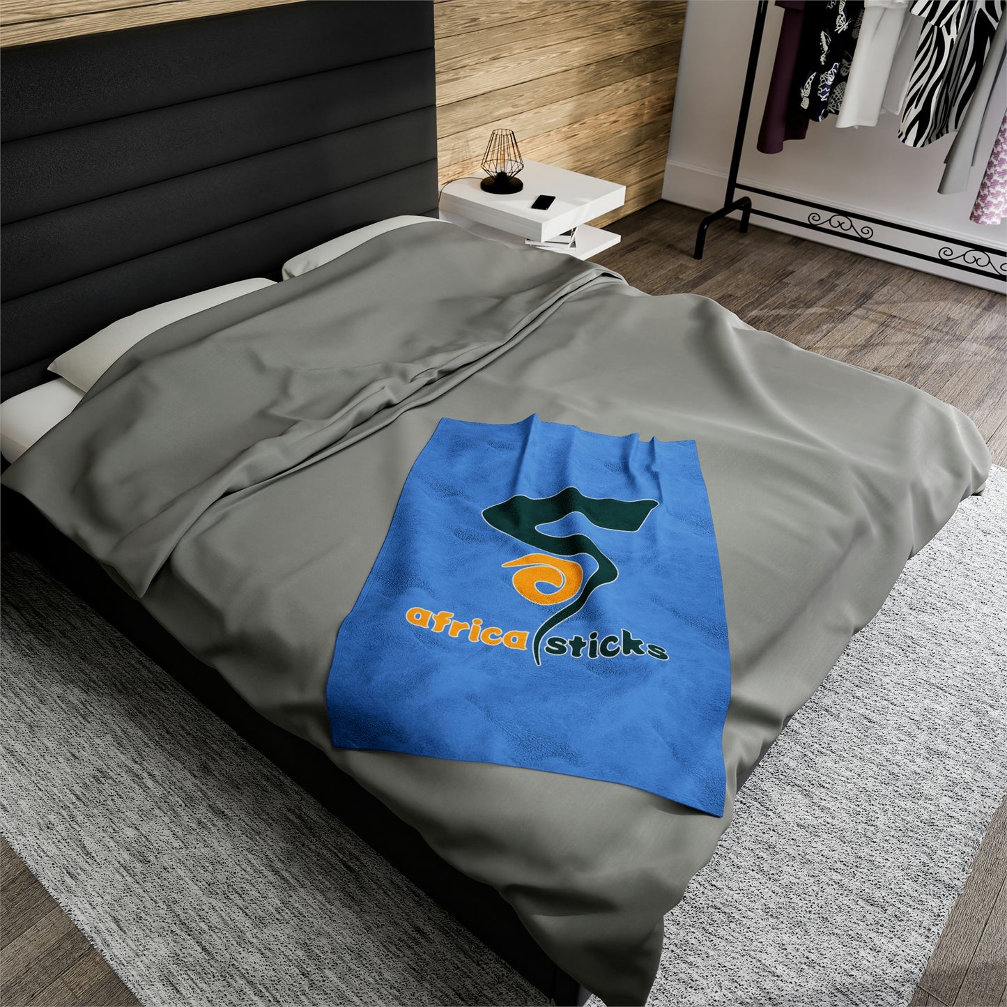 Africa Sticks Velveteen Plush Blanket