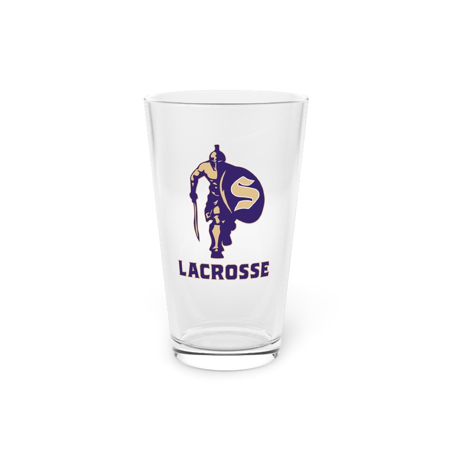 Sumner Spartans Lacrosse Pint Glass - 16oz