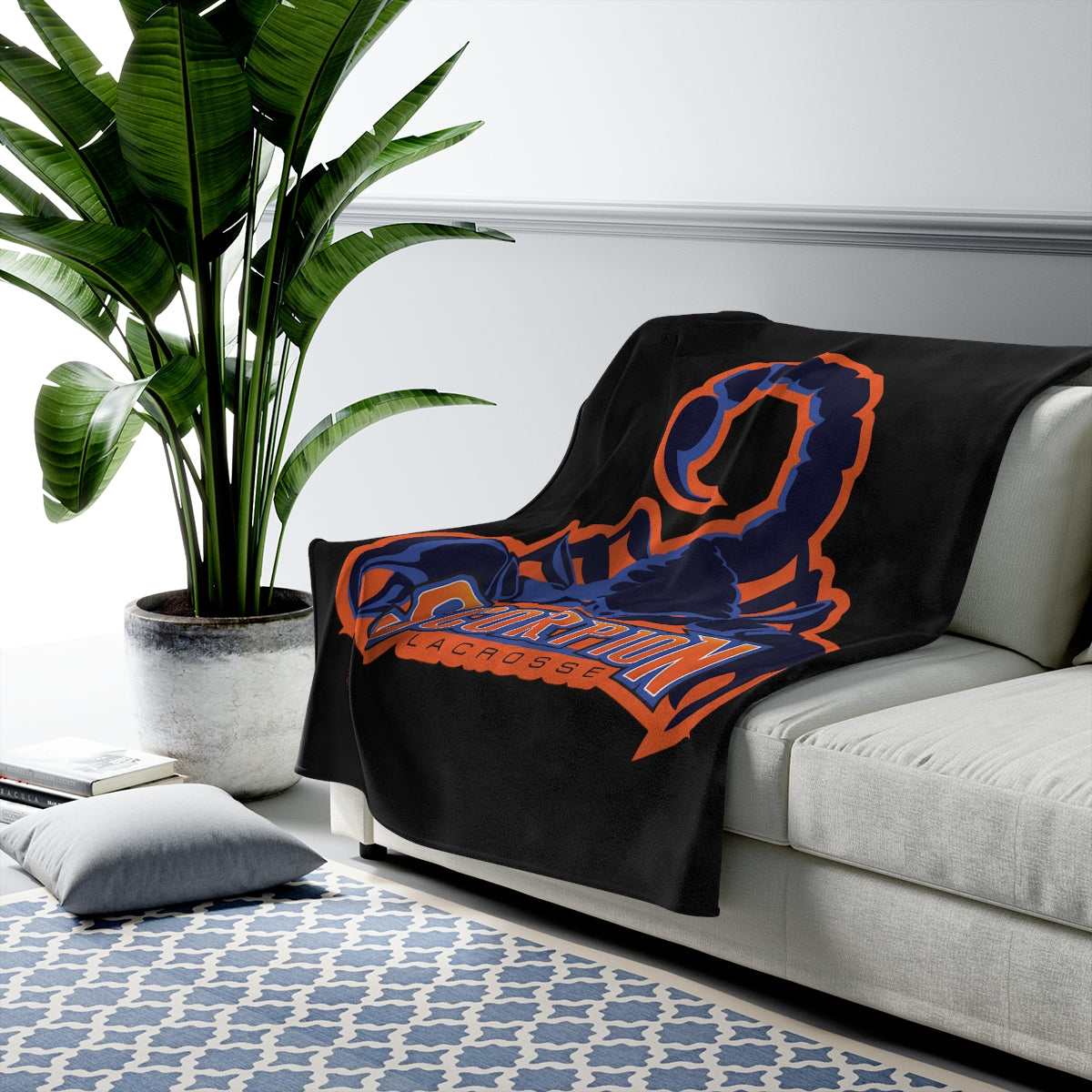 Billings Scorpions Velveteen Plush Blanket