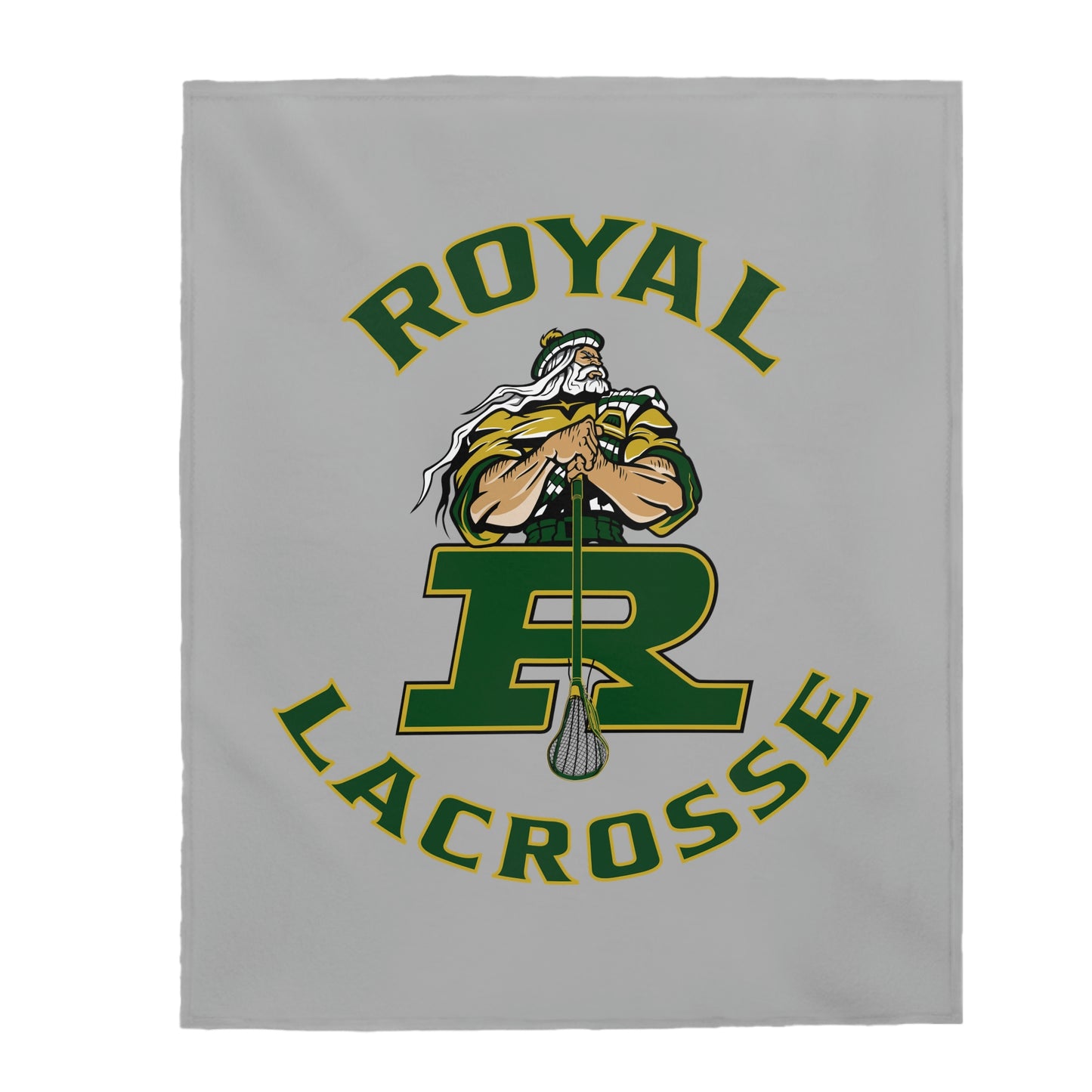 Royal HS Lacrosse Velveteen Plush Blanket