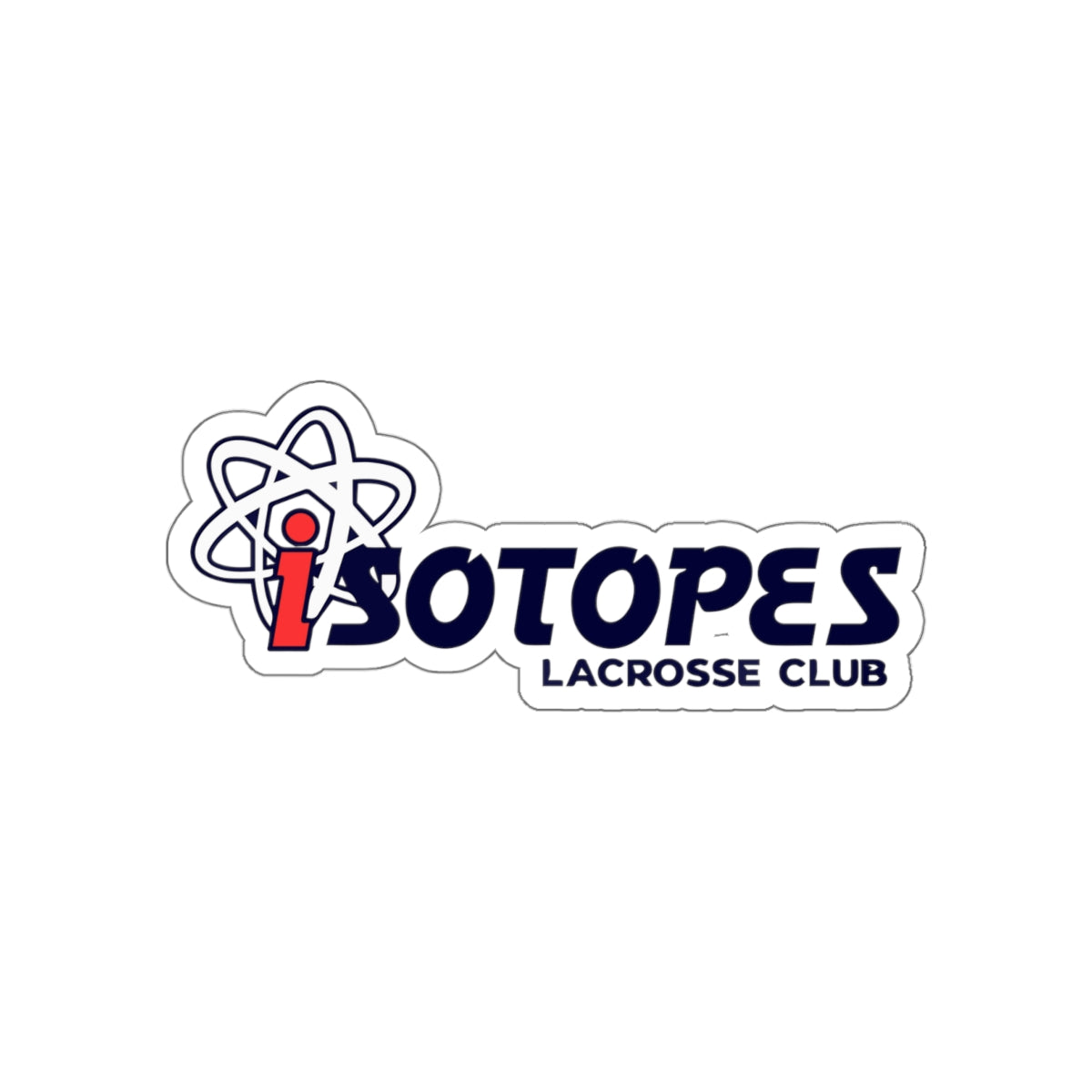 Isotopes Lacrosse Die-Cut Stickers