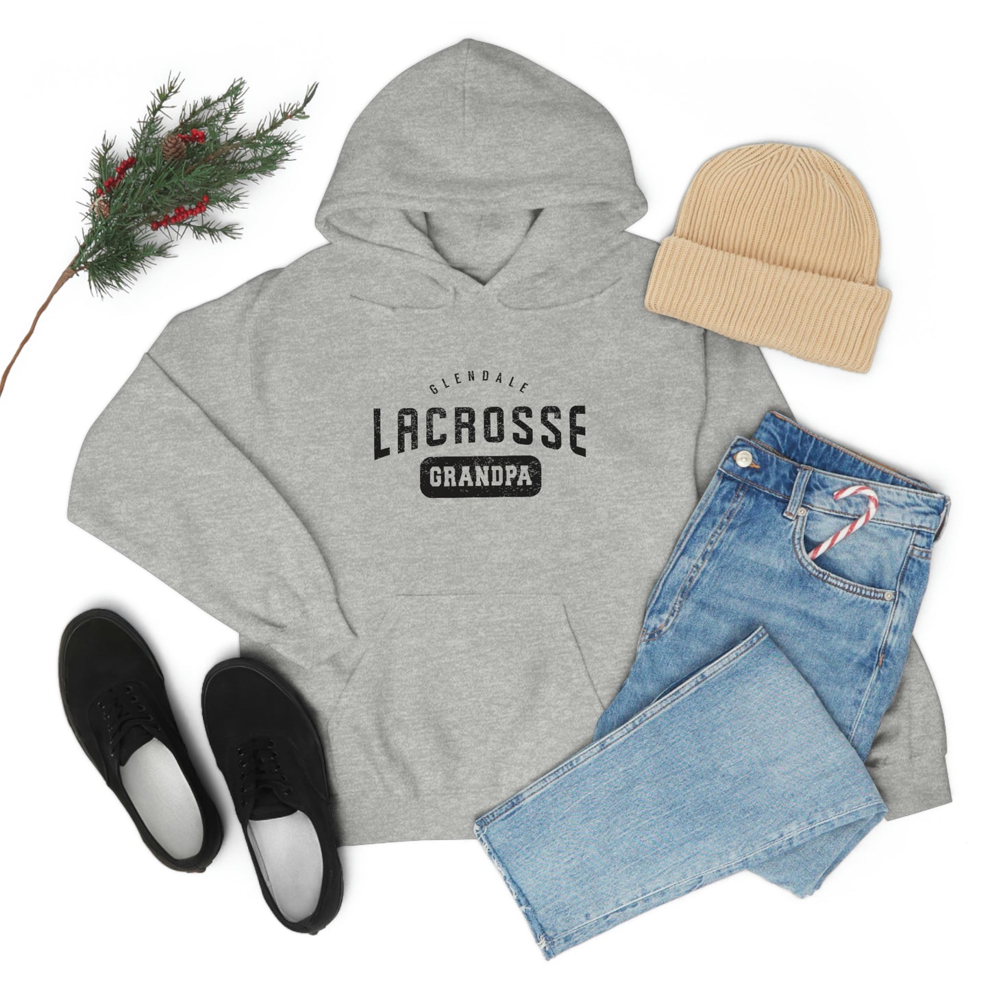 Adult Glendale HS Lacrosse Gildan Heavy Blend™ Hooded Sweatshirt - Grandpa