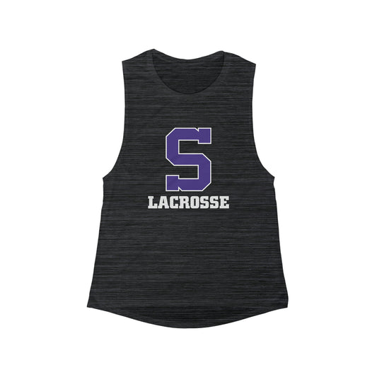 Women's Sunset Lacrosse Bella + Canvas Flowy Scoop Muscle Tank