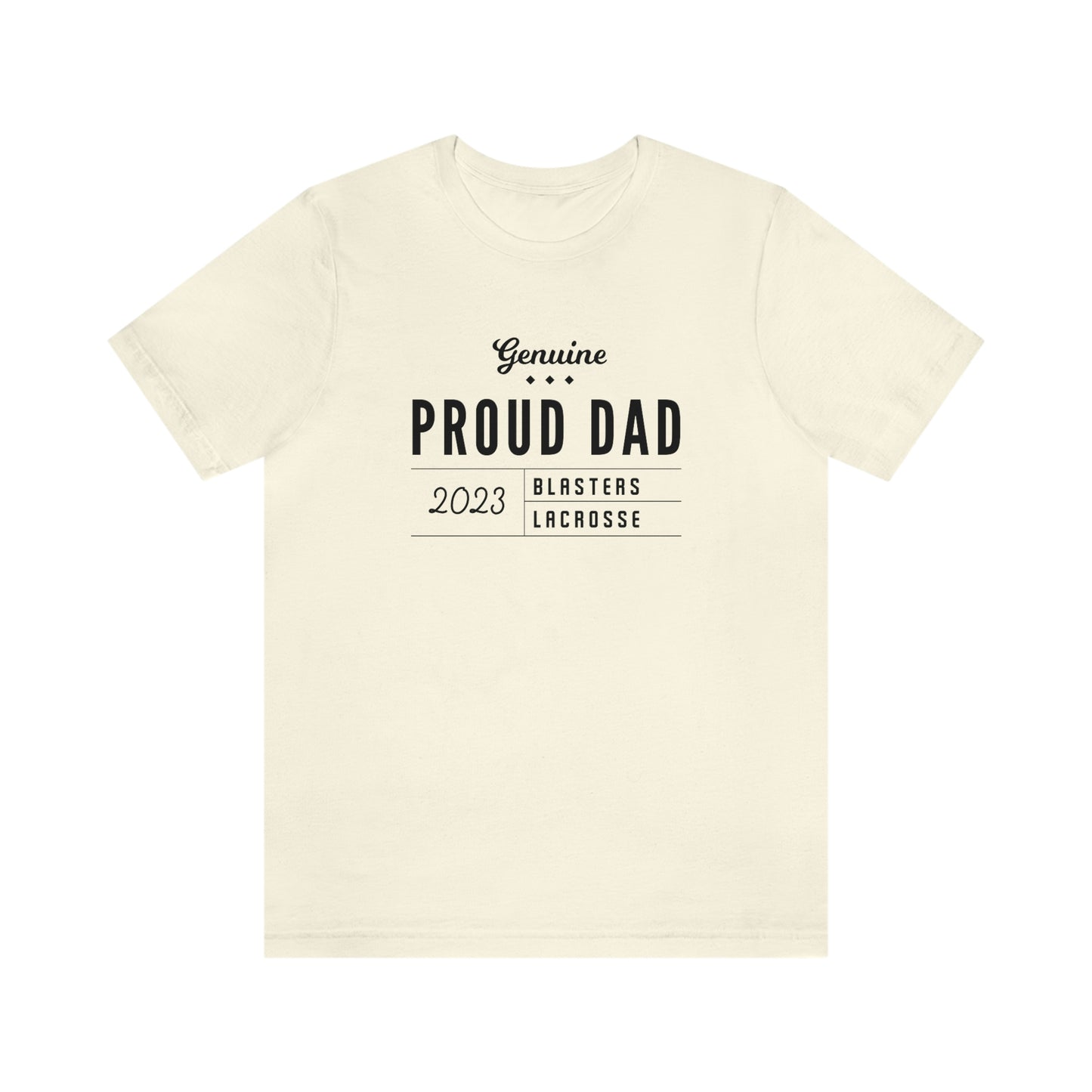 Adult Blasters MS Lacrosse Bella + Canvas Short Sleeve Cotton Tee - Dad
