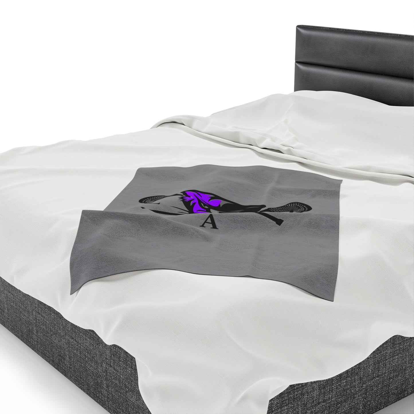 LaxCats Velveteen Plush Blanket