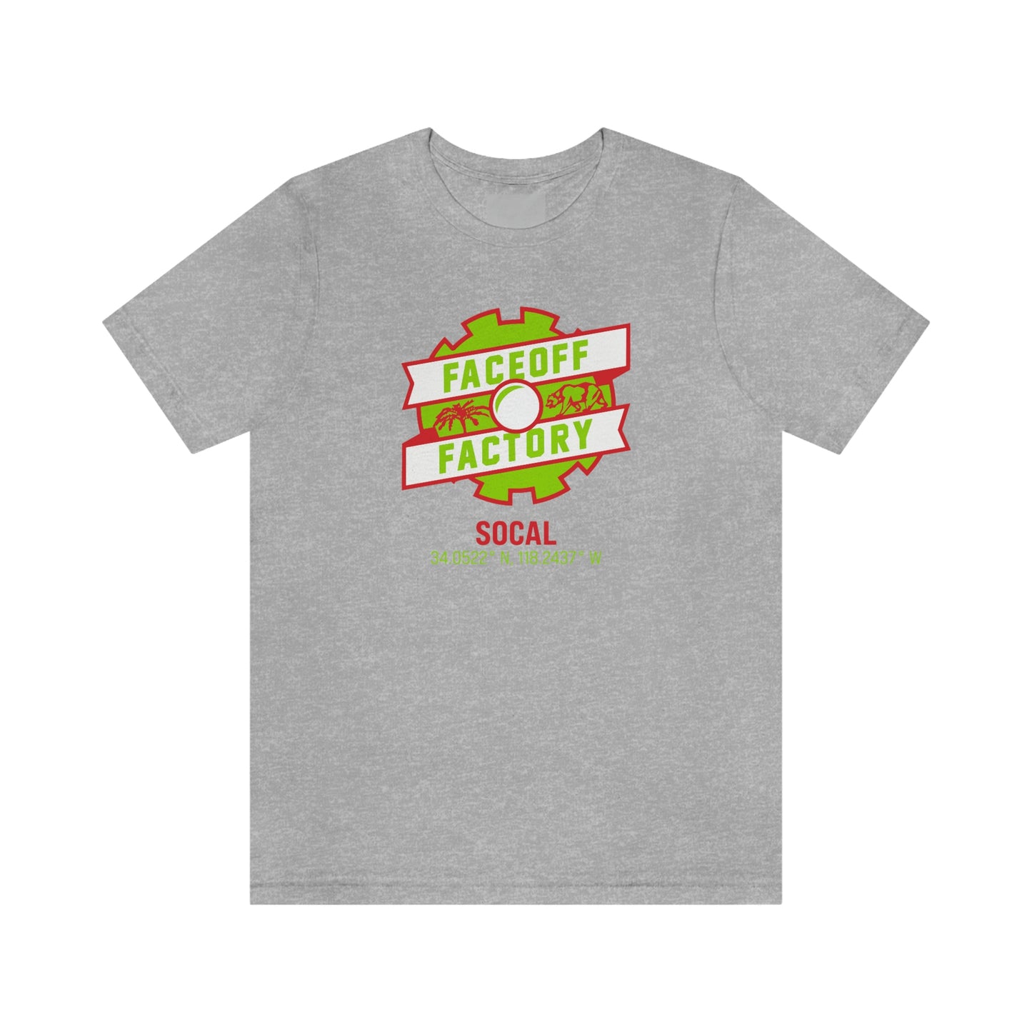 Adult Faceoff Factory Bella + Canvas Short Sleeve Cotton Tee - SOCAL