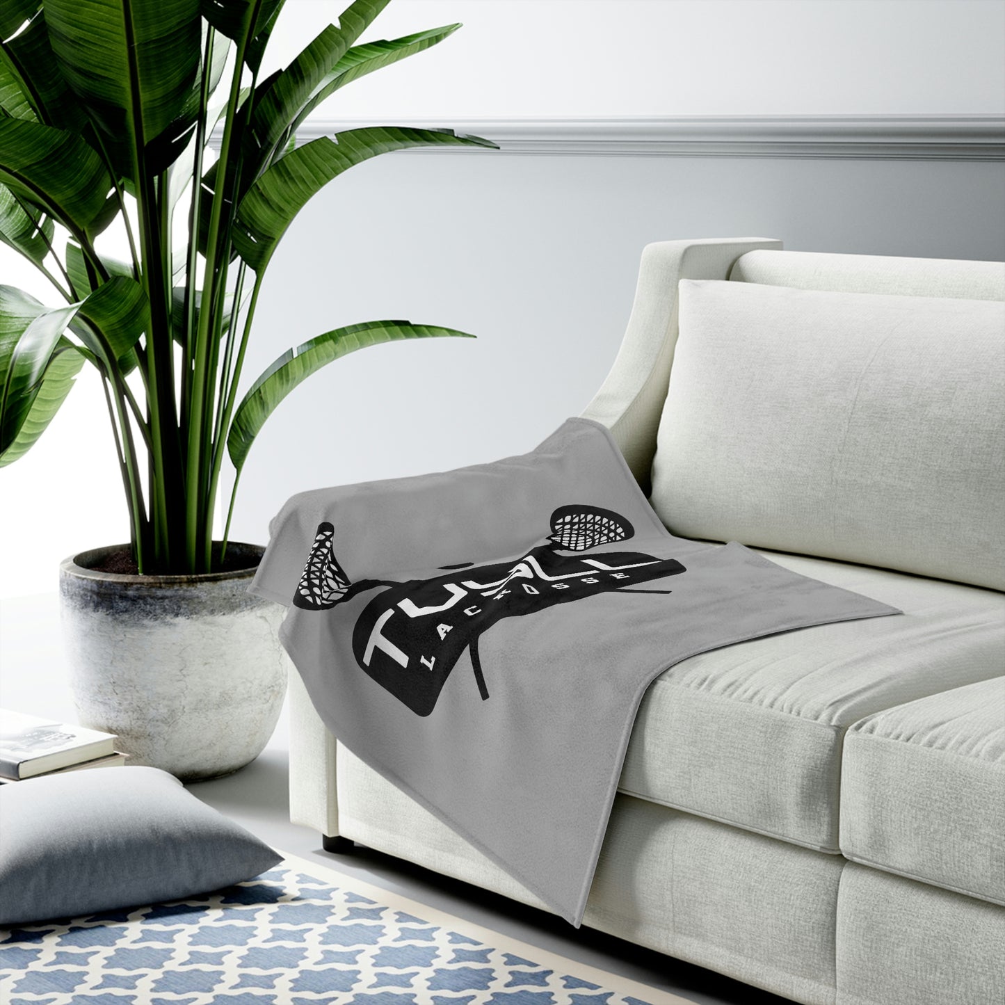 TVYLL Lacrosse Velveteen Plush Blanket
