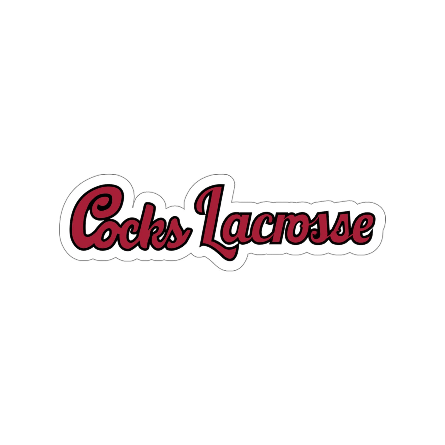 Gamecocks Lacrosse Die-Cut Stickers