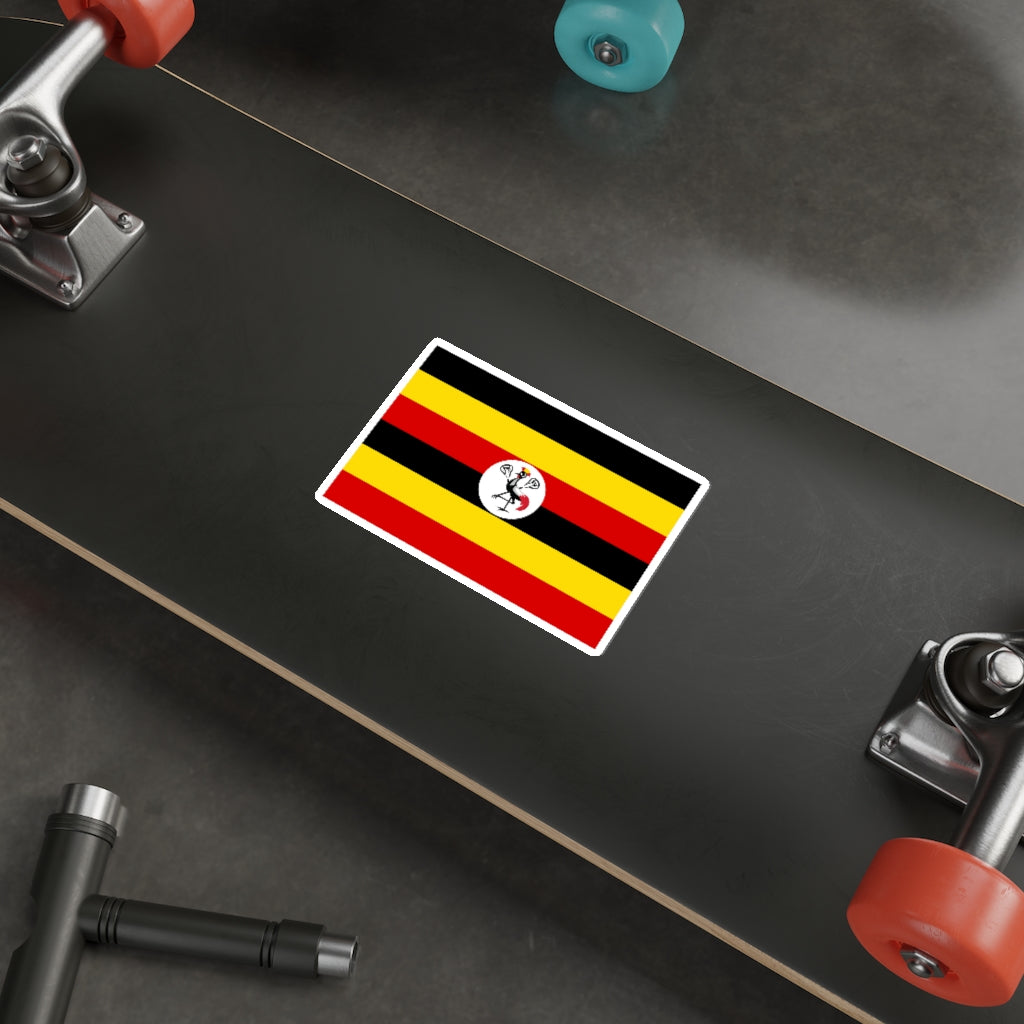 Uganda Lacrosse Flag Die-Cut Stickers