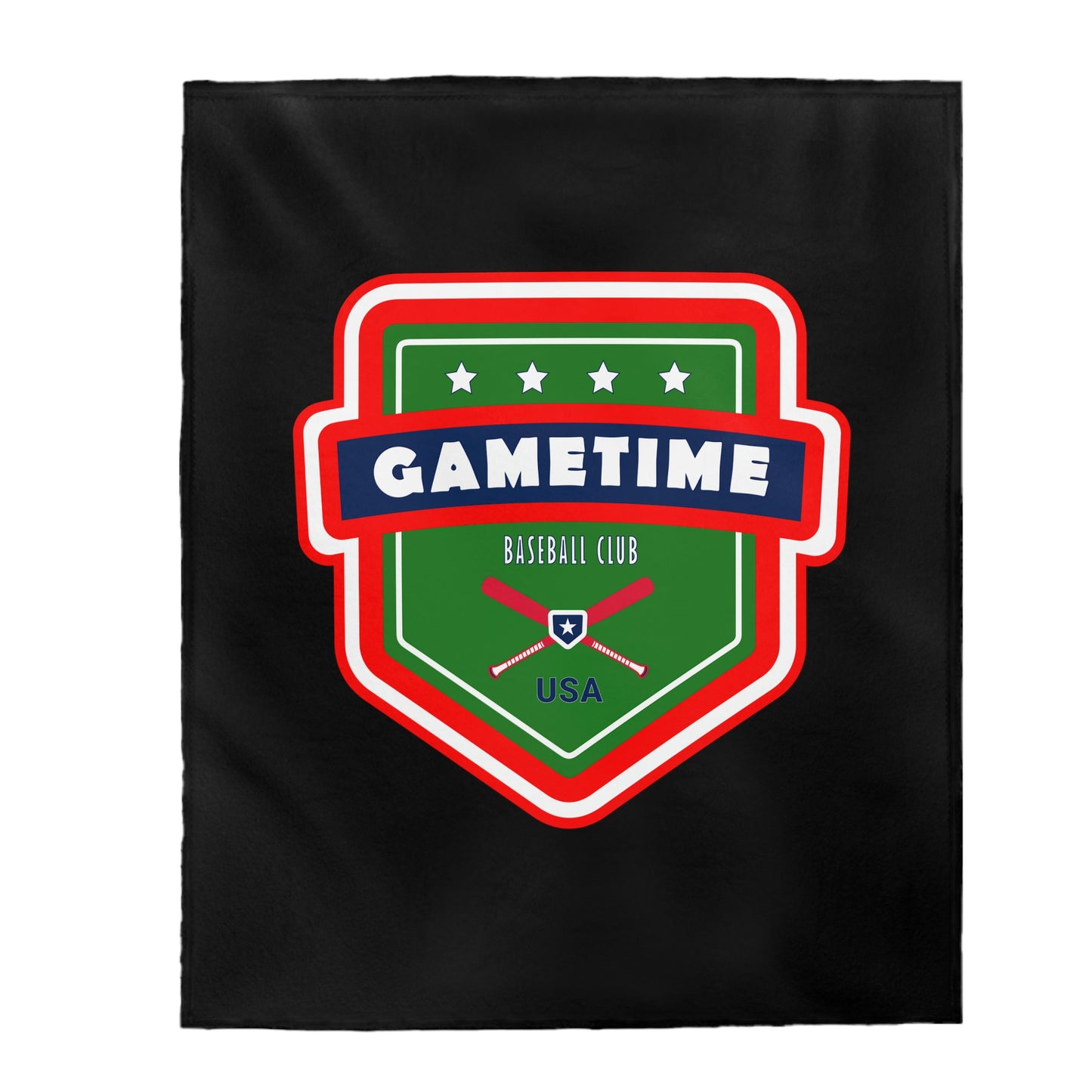 Gametime Baseball Club Velveteen Plush Blanket